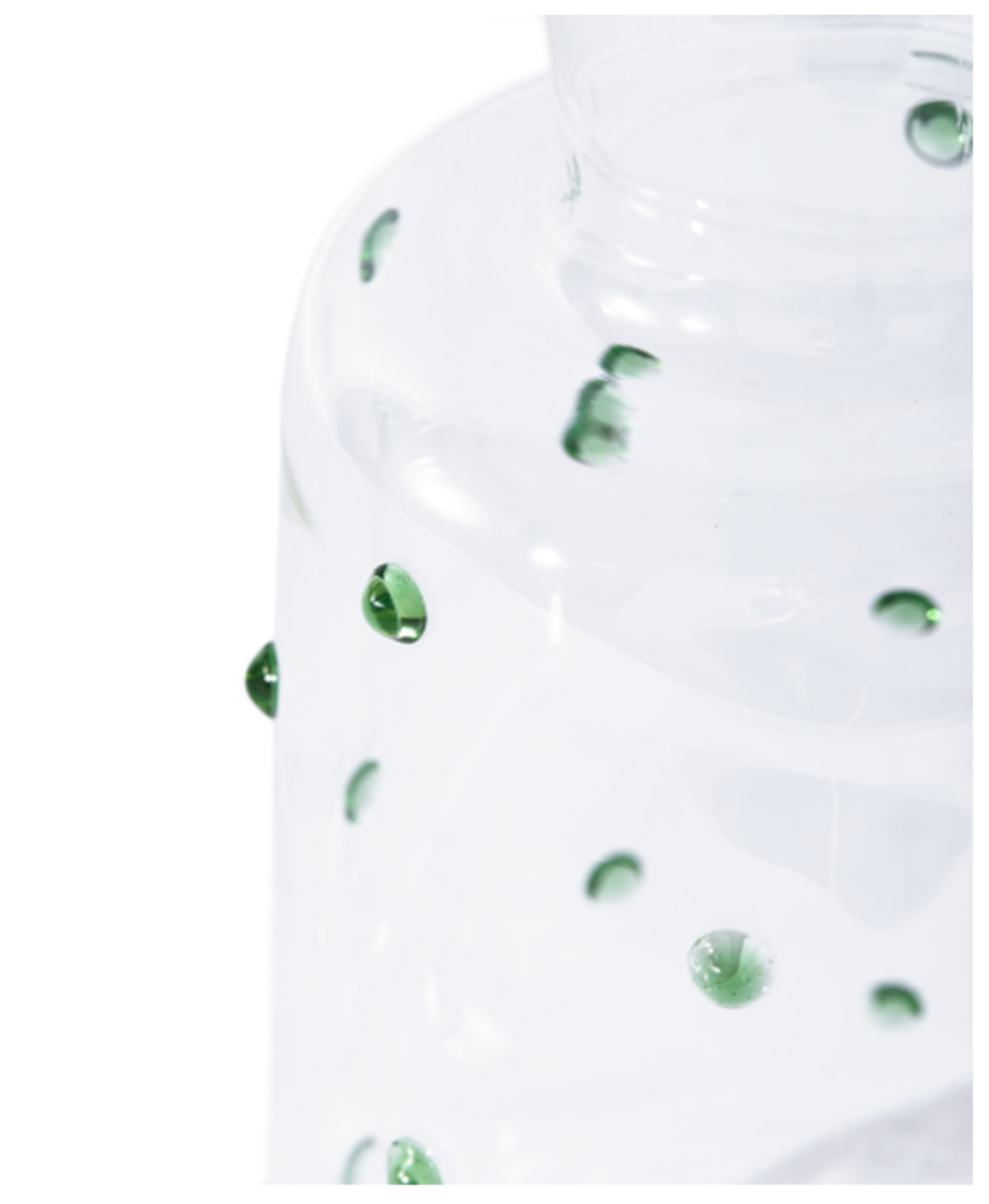 Skleněná karafa NOB FAT olivová