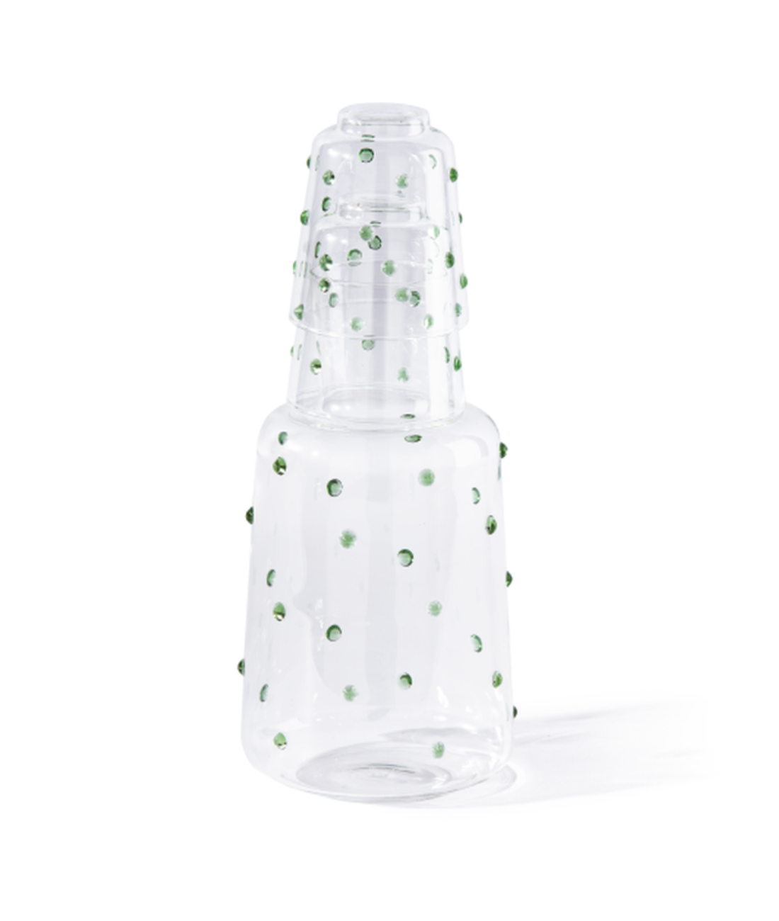 Skleněná karafa NOB FAT olivová