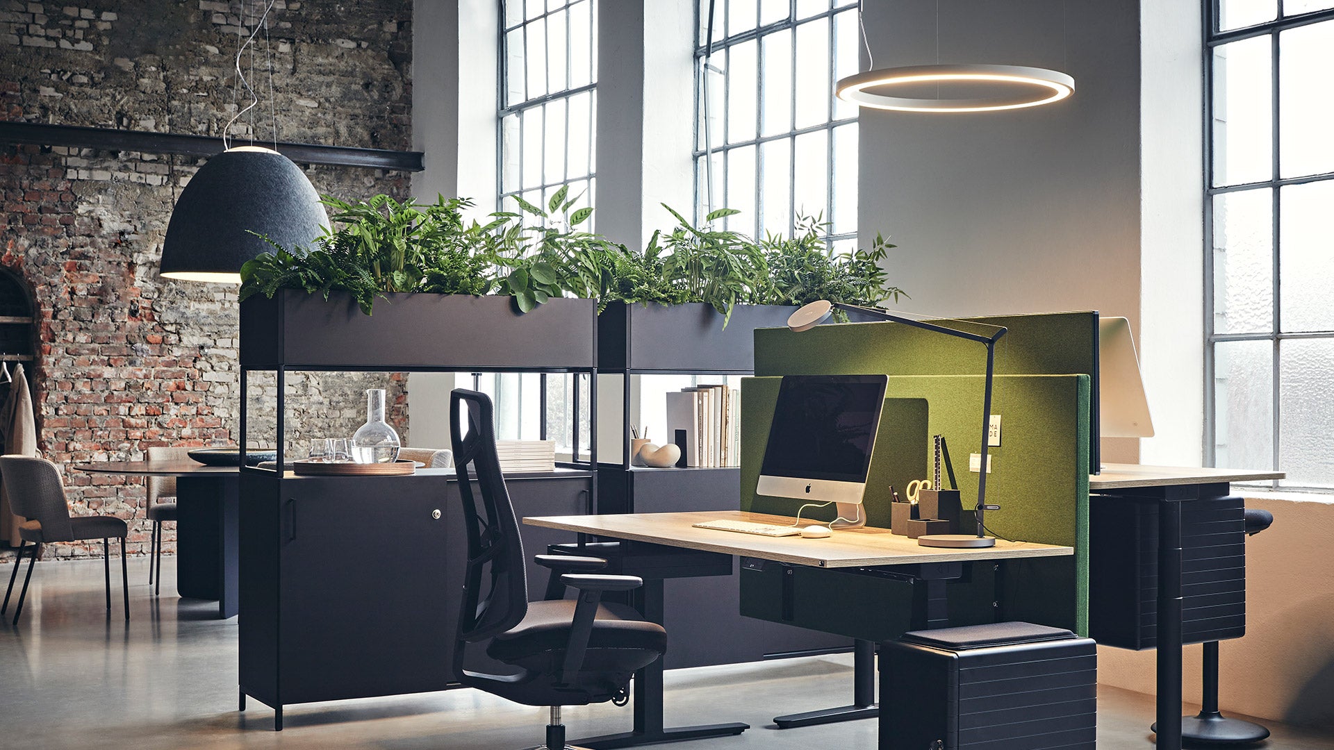 NUR ACOUSTIC pendant lamp gray