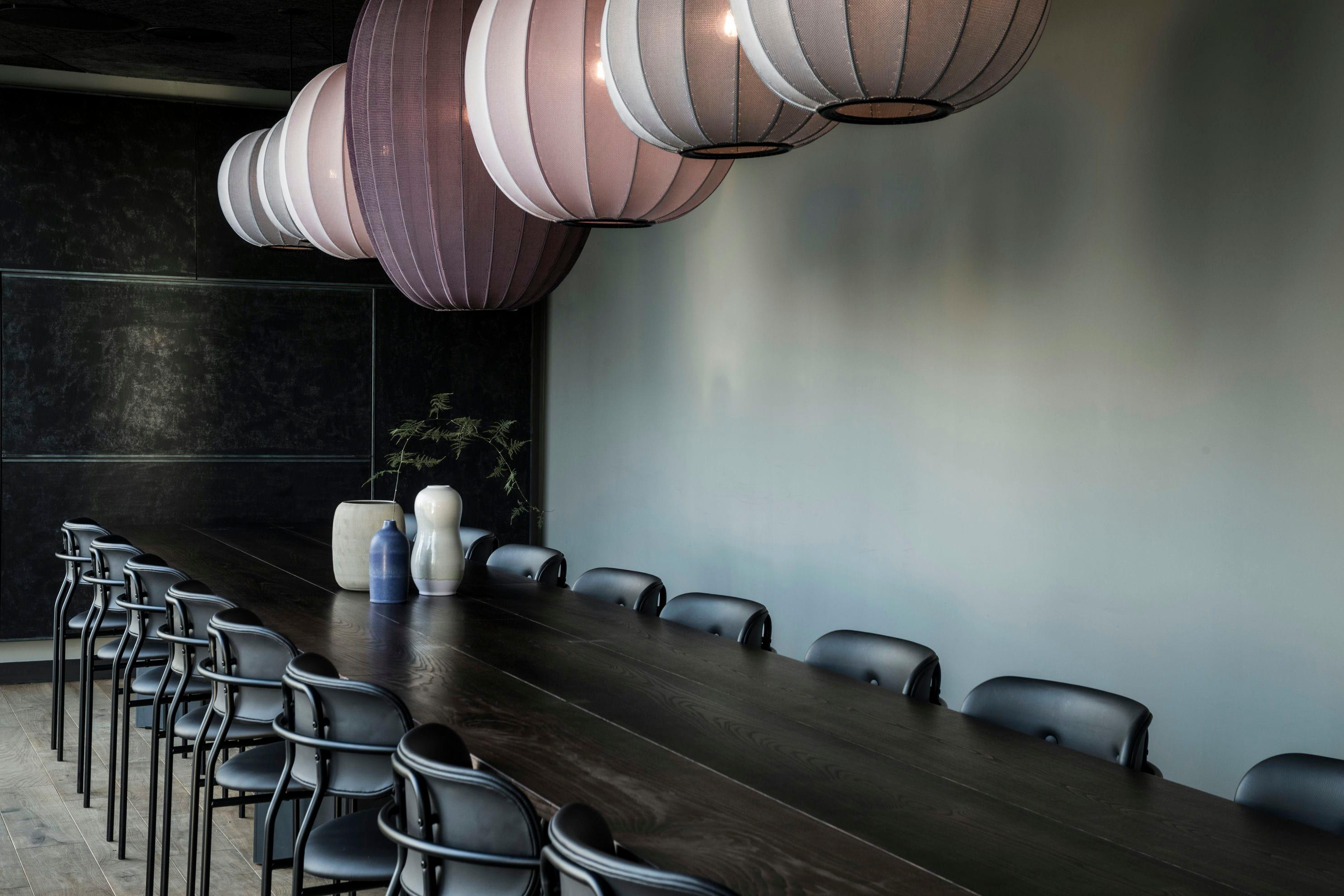 Závěsné svítidlo KNIT-WIT ROUND burgundské