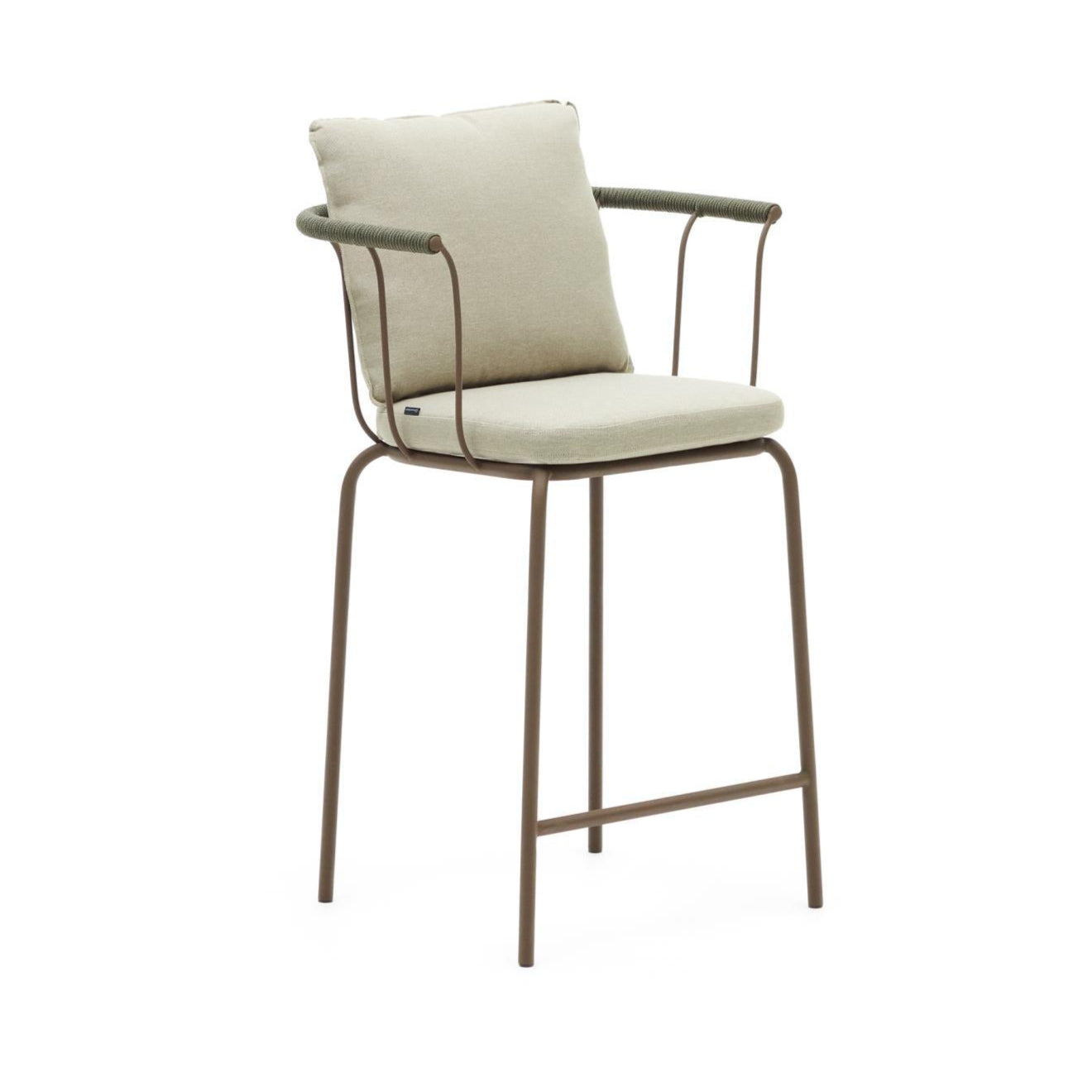 Ogrodowe krzesło barowe SALGUER brązowy La Forma    Eye on Design