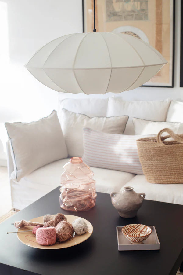 UFO lampshade broken white