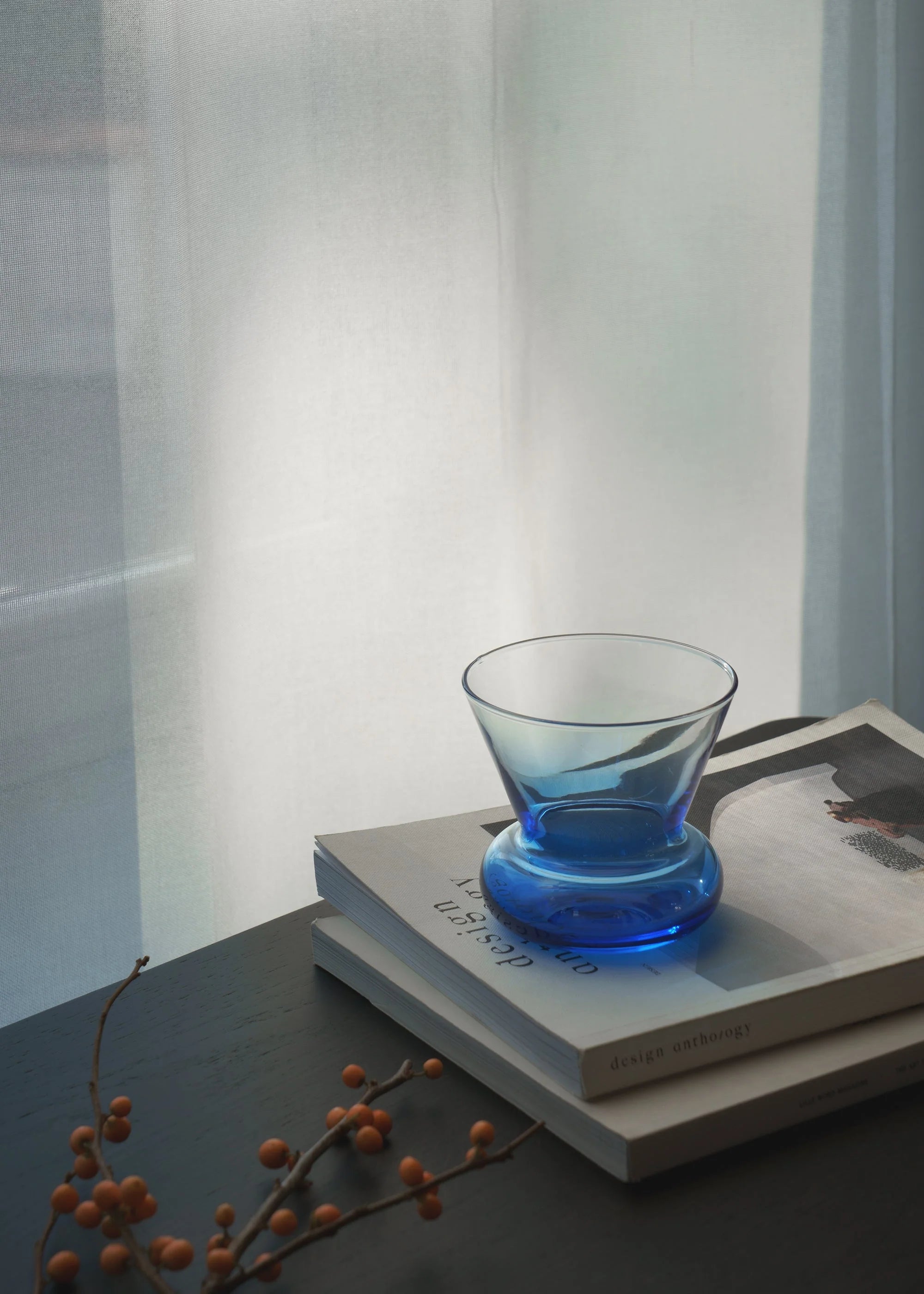 ORIO glass blue blown glass