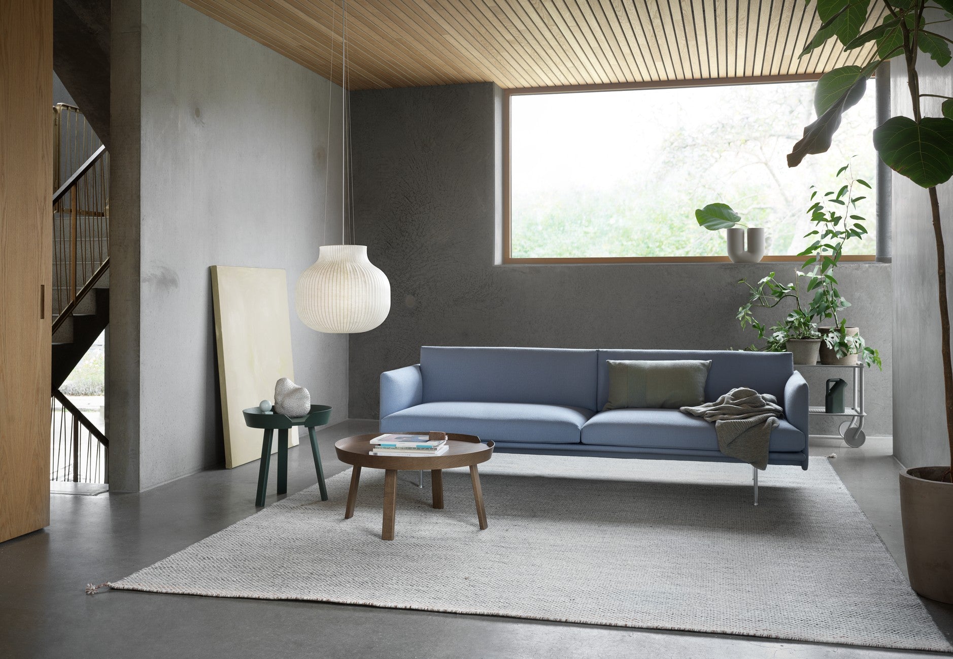 Konferenční stolek AROUND tmavé jasanové dřevo