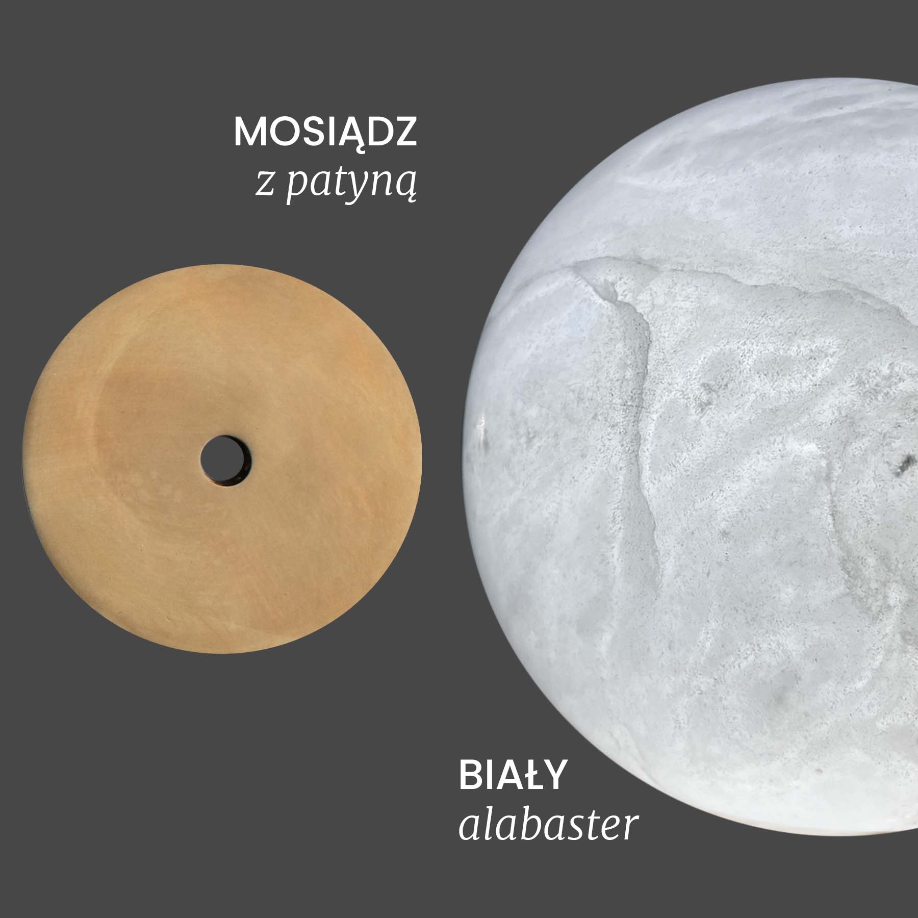 Kinkiet URANIA mosiężny