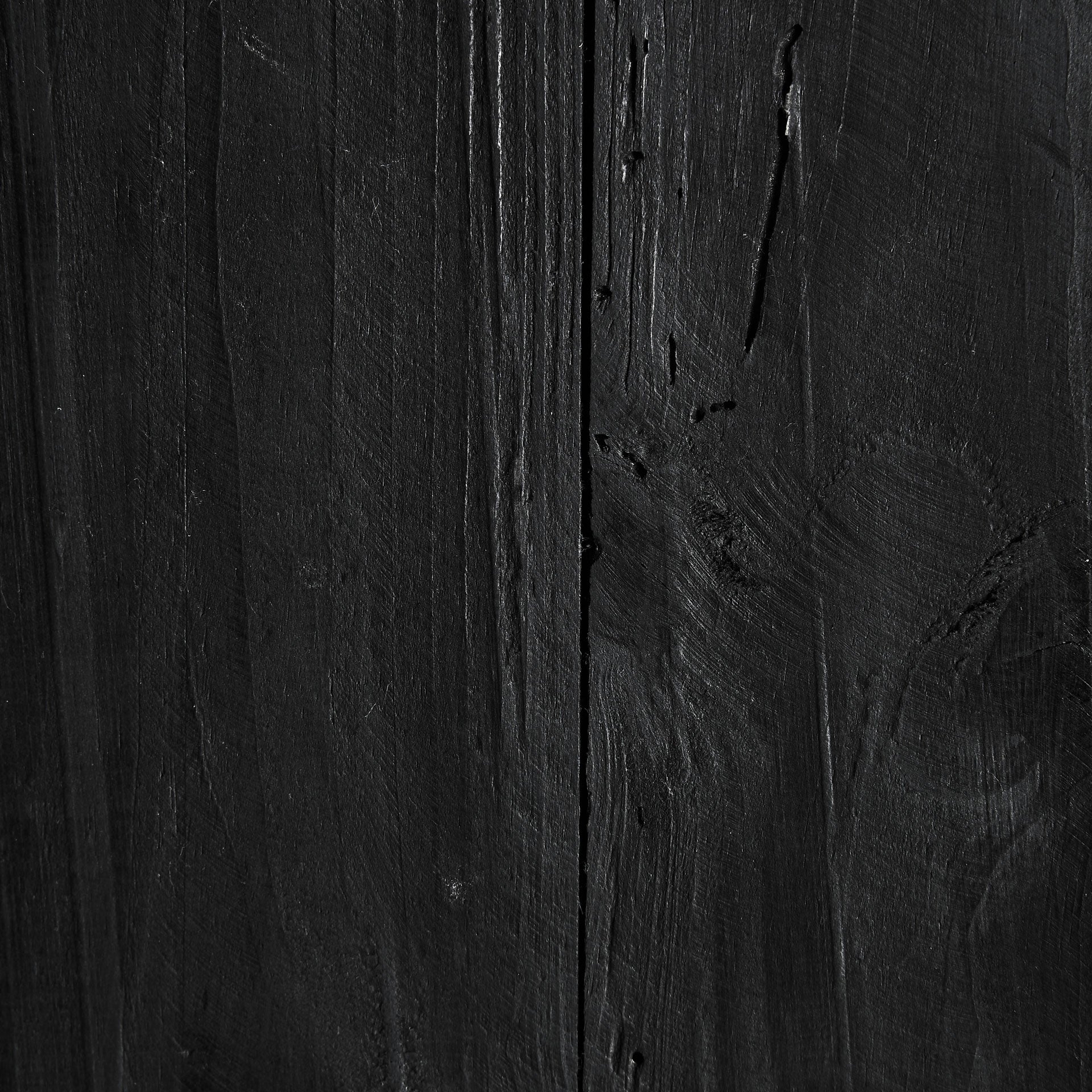 VIEVY Column Black Recycled Pine Wood