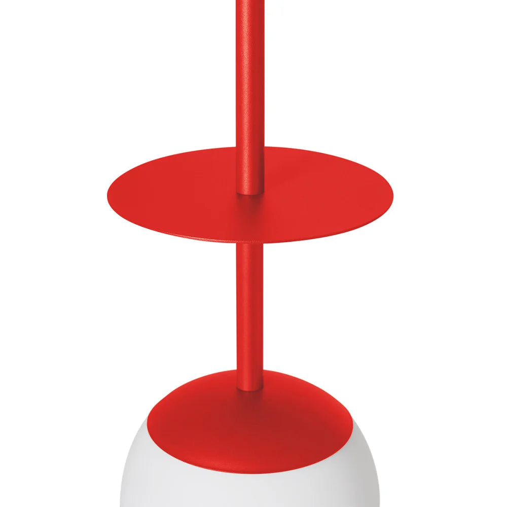 Plaat Pendant Lamp in Red-Orange