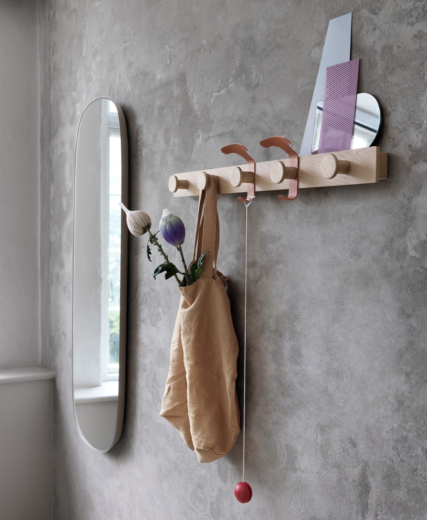 Framed Mirror Gray Frame