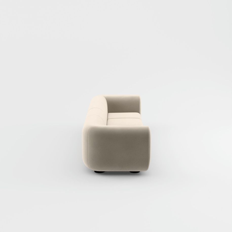 4-person sofa, upholstered plump