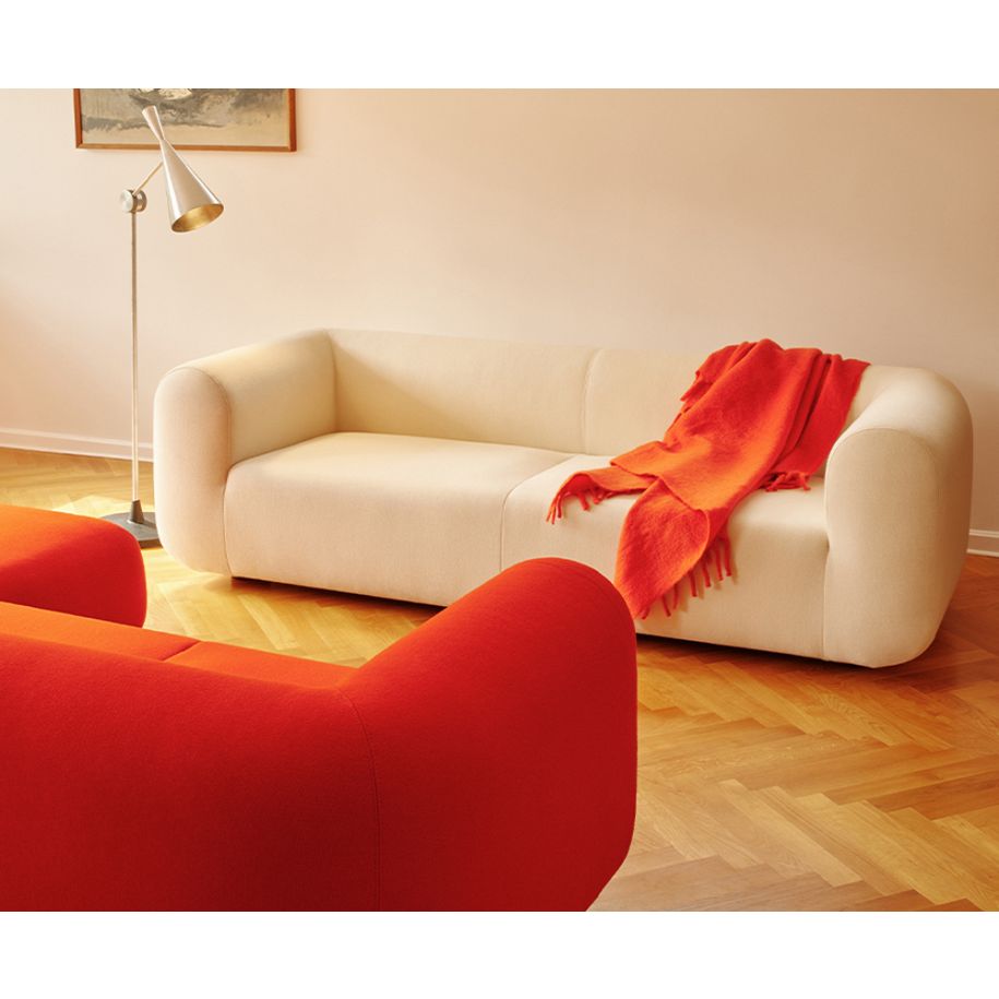 4-person sofa, upholstered plump