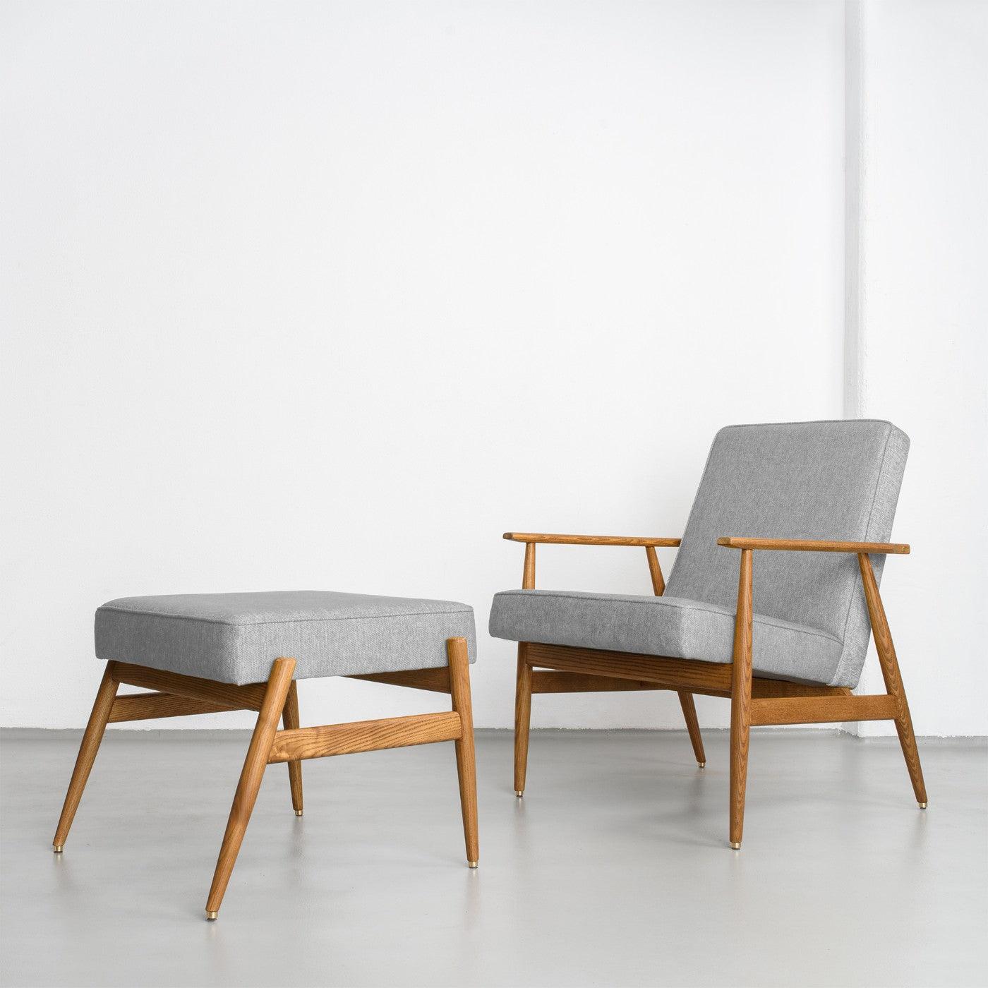 Podnóżek FOX żółty w tkaninie Boucle Mustard 366 concept    Eye on Design