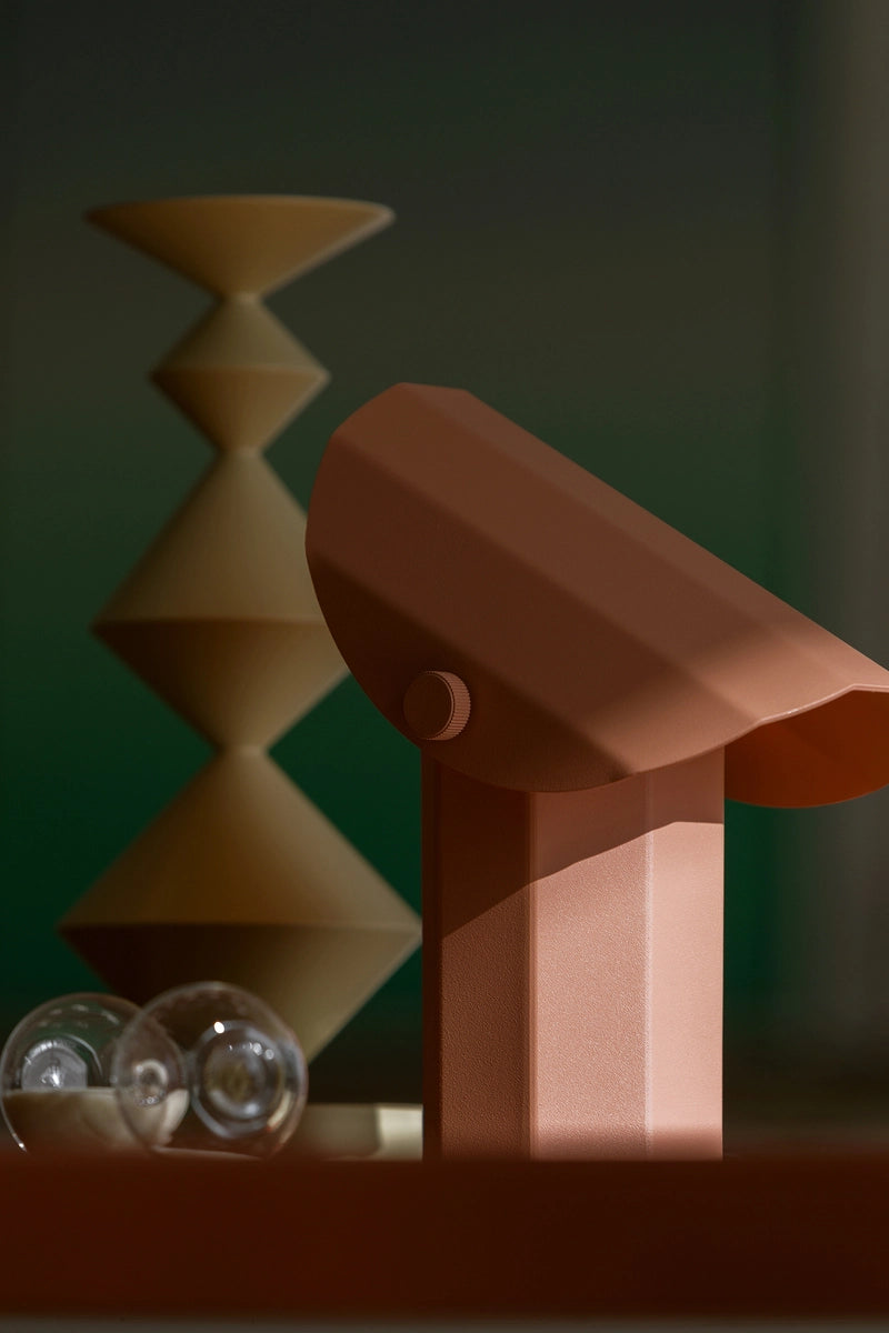 Portable lamp APOLIN broken pink