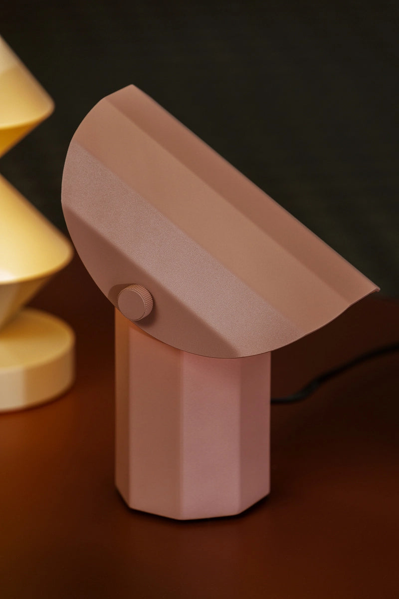 Portable lamp APOLIN broken pink