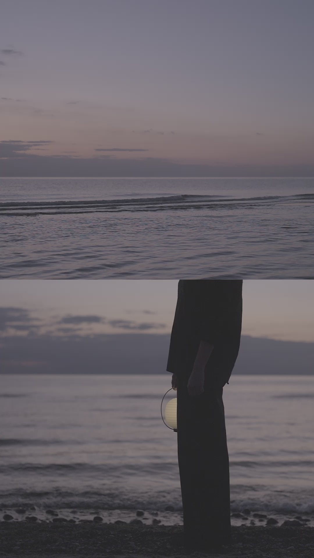 Lampa przenośna LANTERN biały z czarnym uchwytem