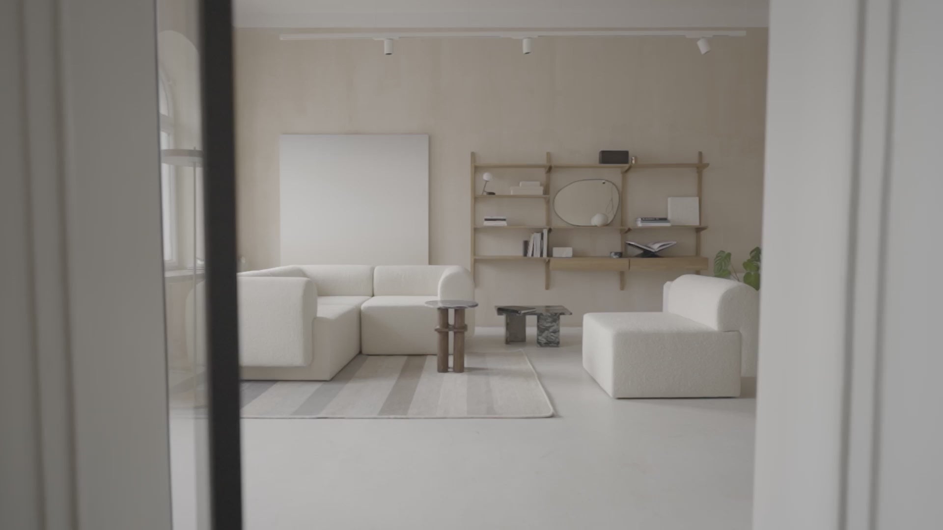 Modular Sofa TORI - Black Boucle Corner Module