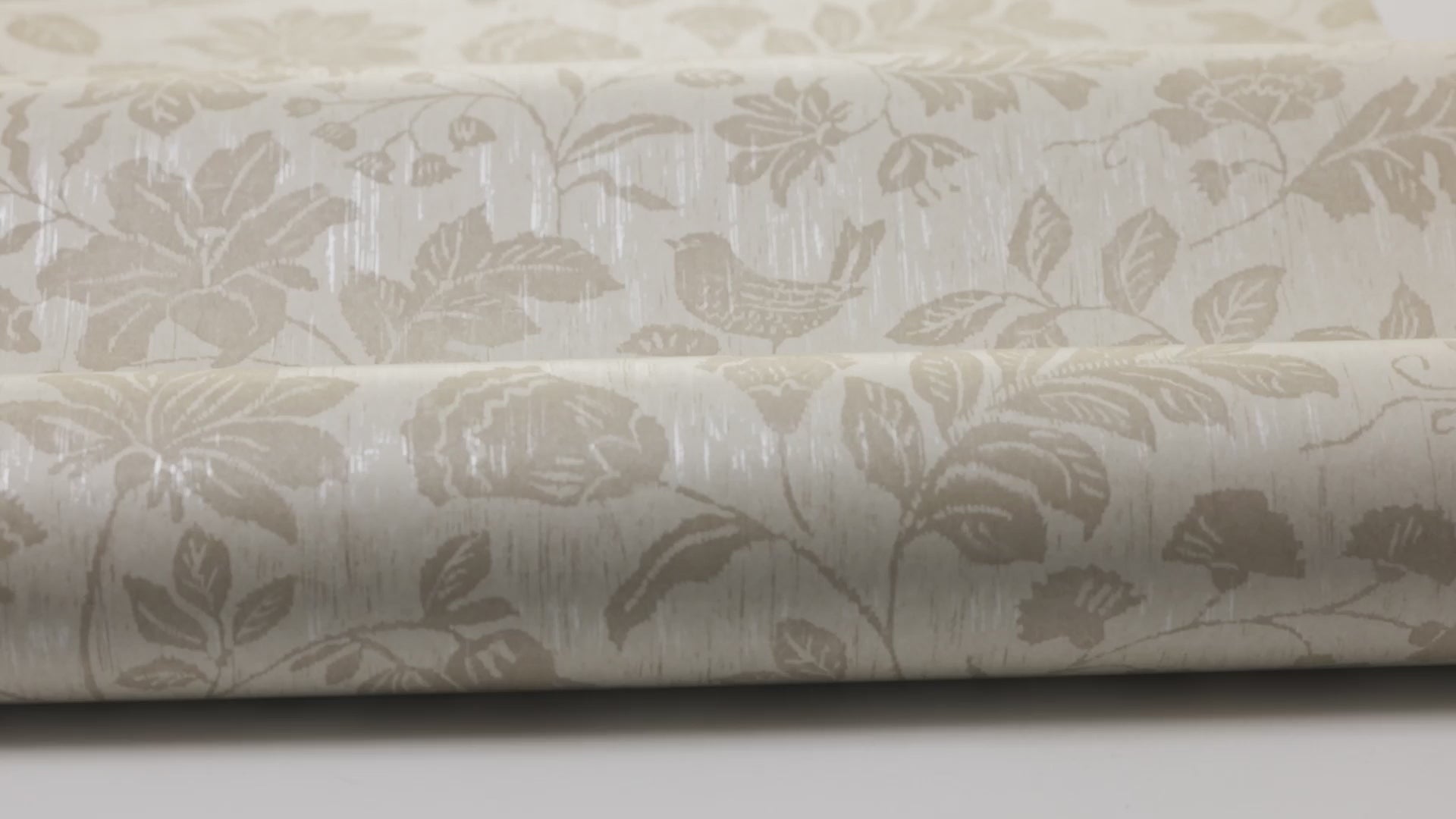 ISIDOR Beige Wallpaper with Plant and Animal Motif