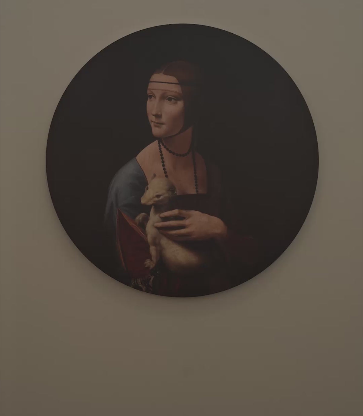 Wall Lamp DOTS LIGHTING - LADY WITH AN ERMINE black