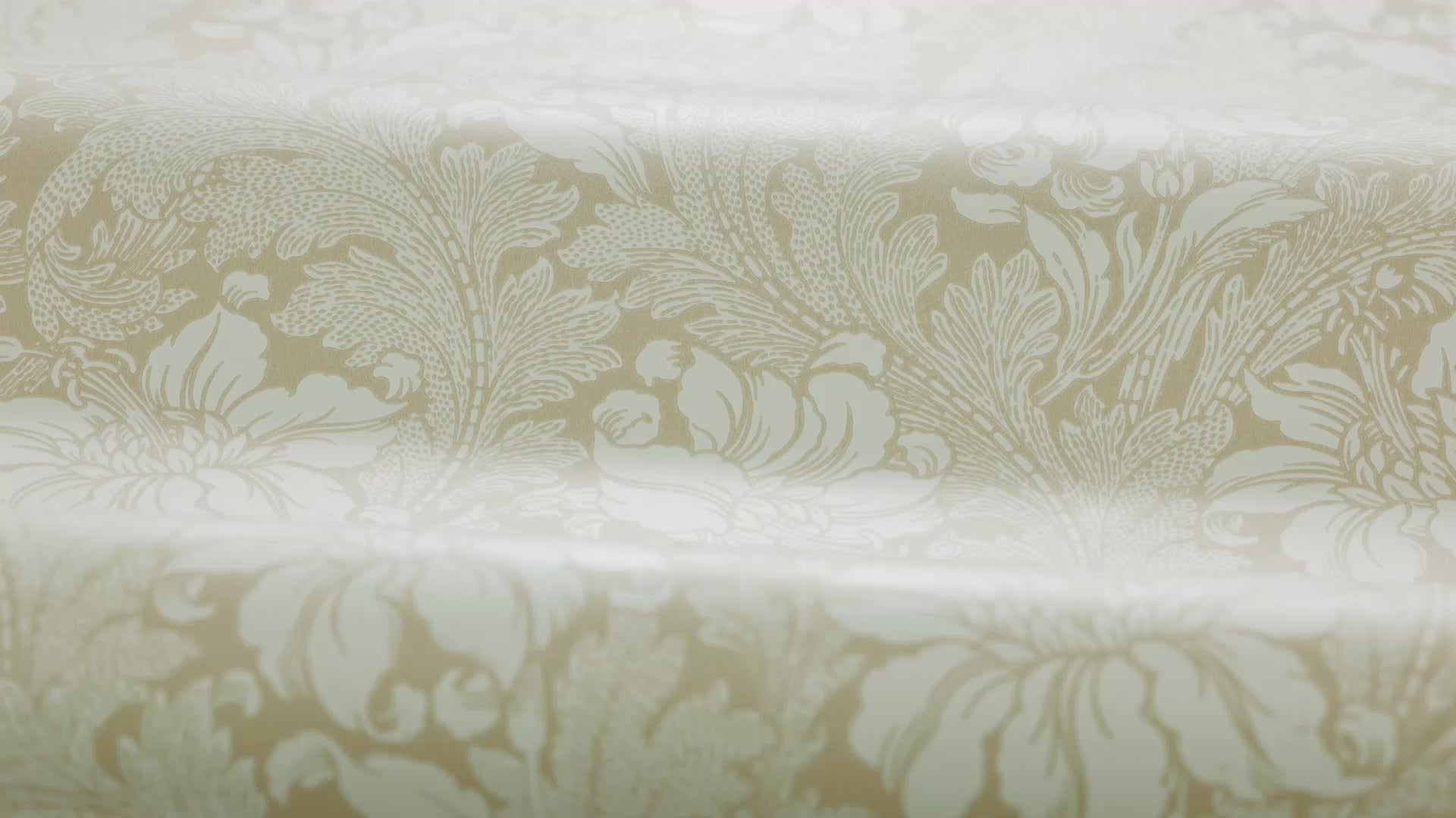 Tapeta flizelinowa papierowa z roślinnym wzorem ACANTHUS żółty