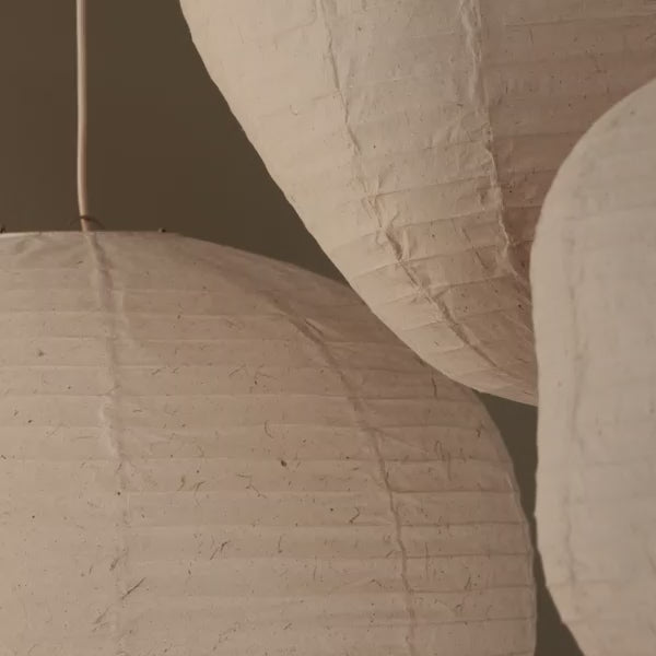 Lampshade kurbis paper wasi