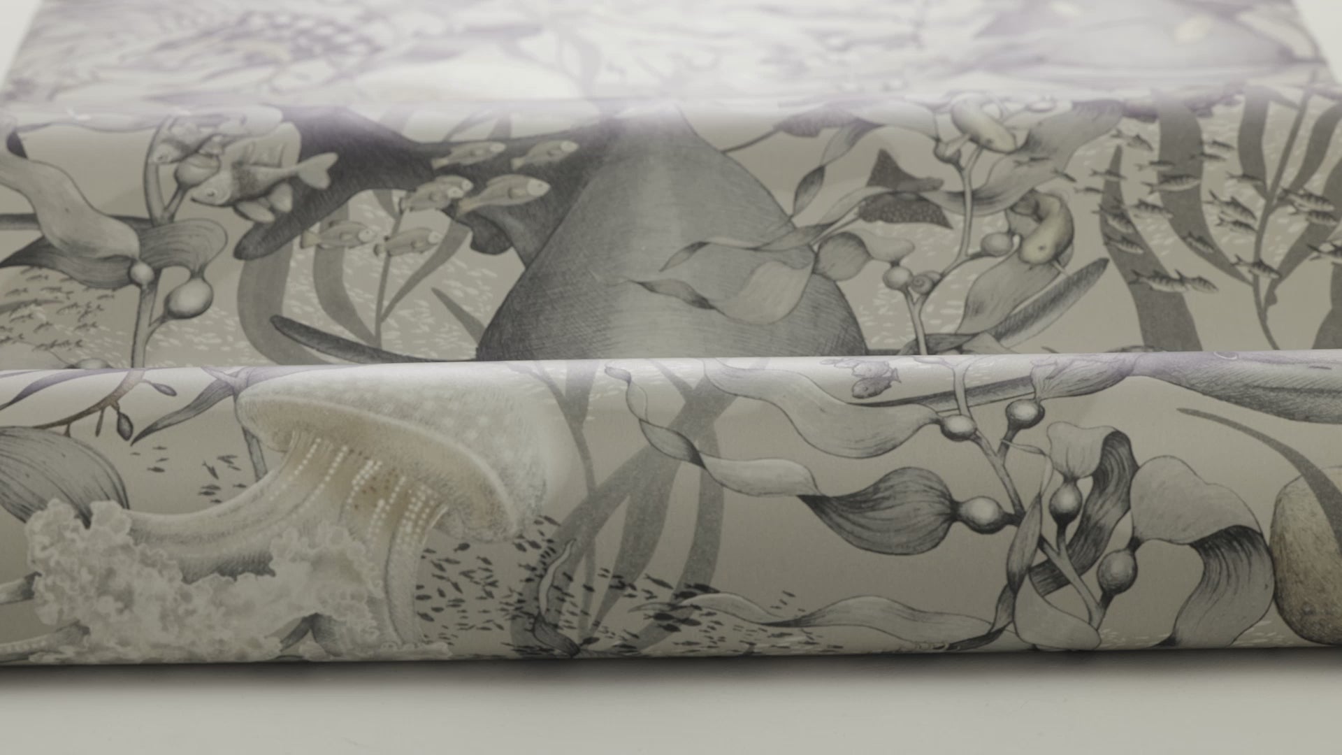 Children's wallpaper with an underwater animals theme UNDERWATER MAGIC beige