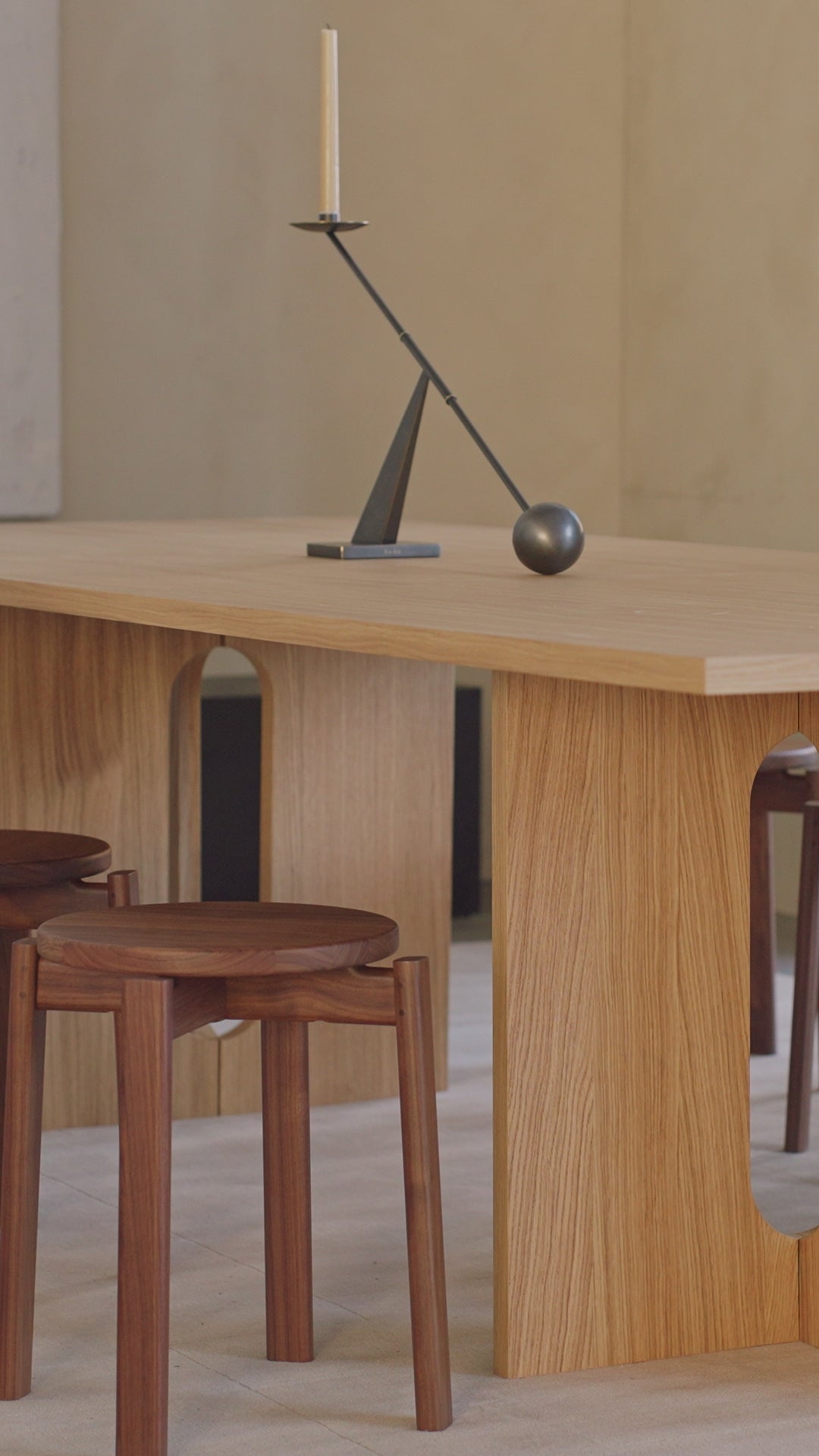 INTERCONNECT Candle Holder Stainless Steel