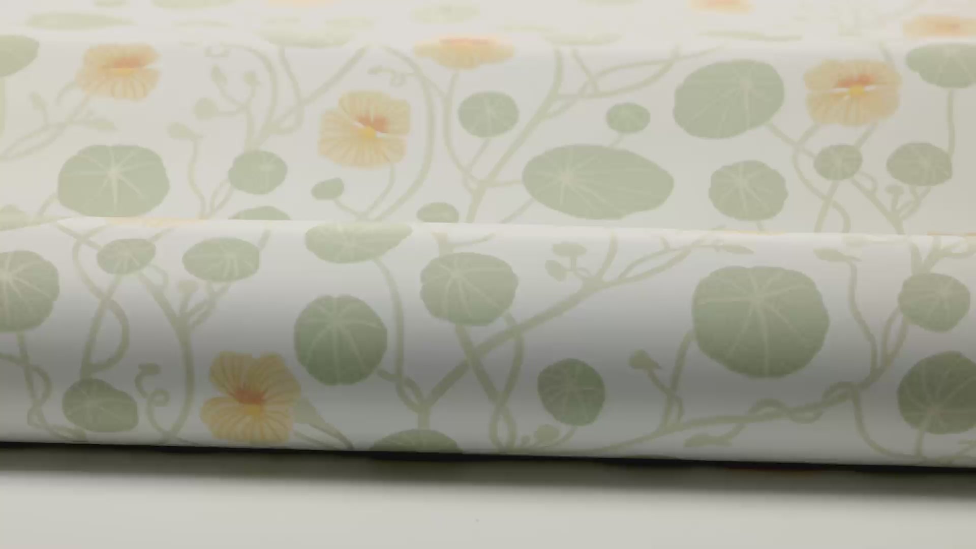 Floral Pattern Wallpaper KRASSE White with Green and Yellow
