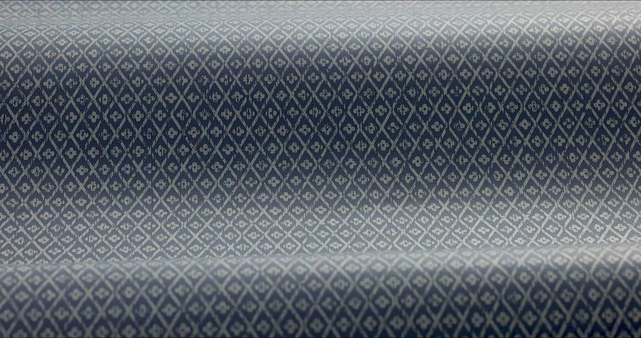 WILLOWHERB geometric pattern wallpaper in navy blue