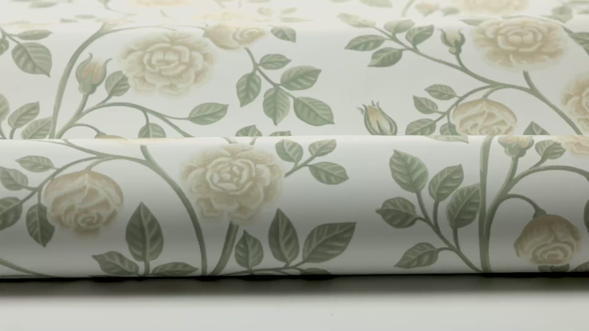 Tapeta s rostlinným motivem květin ELSA bílá se žlutou