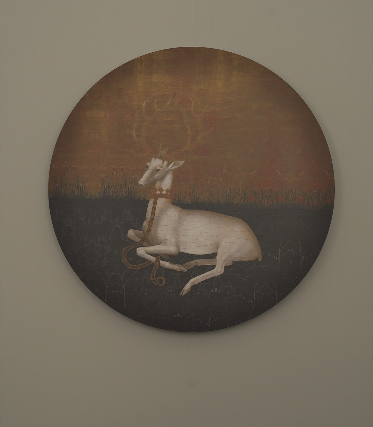 Nástěnná lampa DOTS LIGHTING - MAJESTIC REST zlatá se zelenou