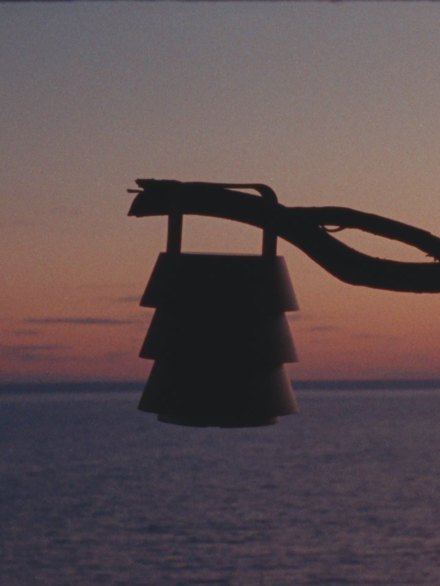 Portable outdoor table lamp LUVER lite Douglas fir wood