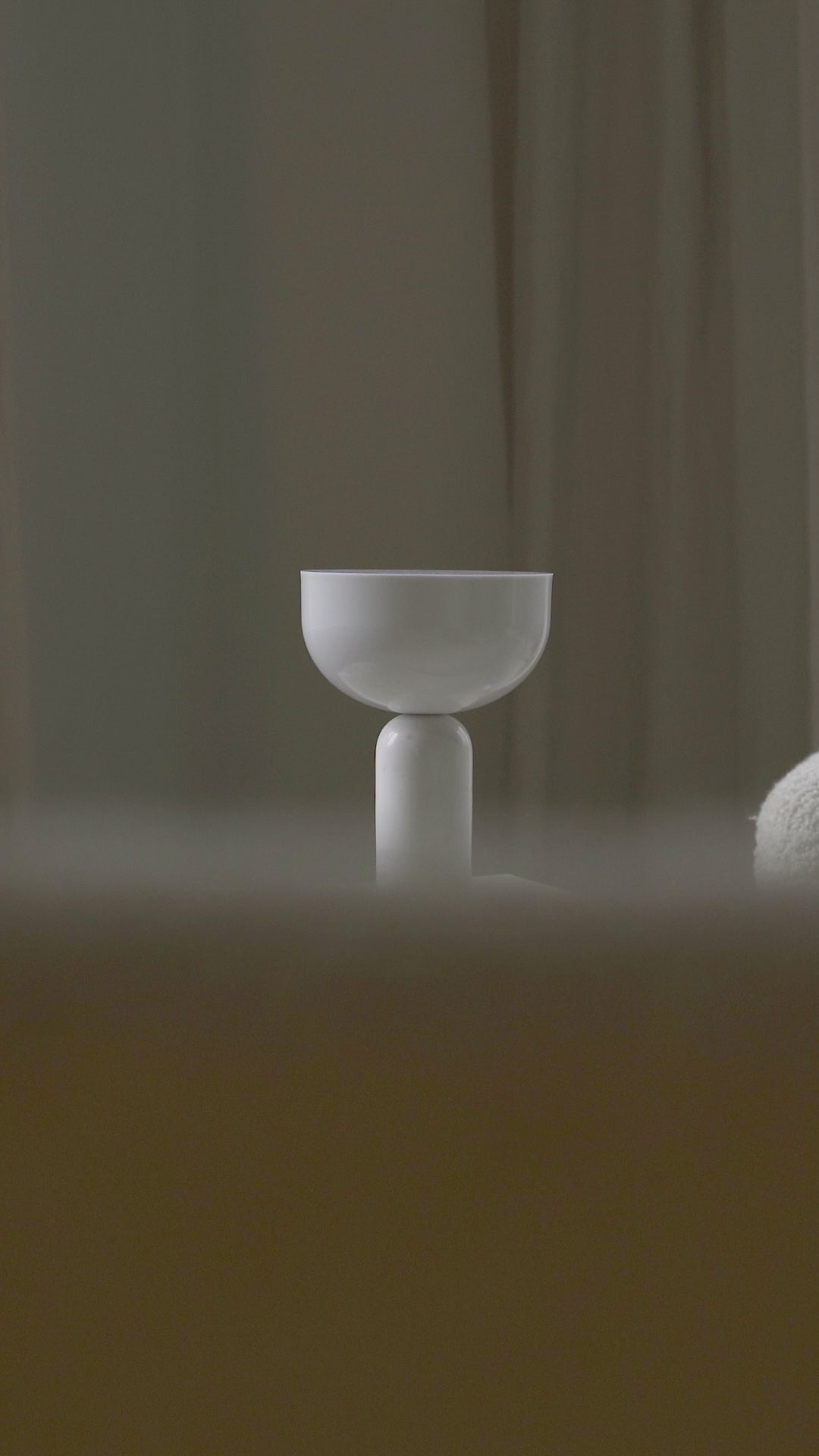 Portable lamp KIZU white marble