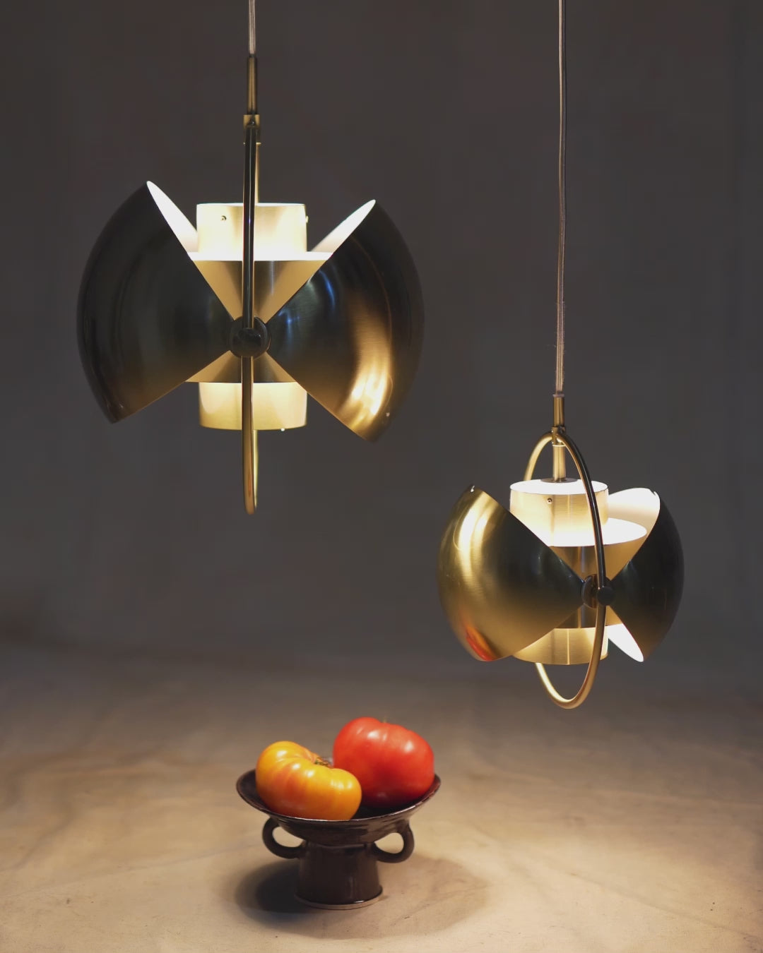 MULTI-LITE brass pendant lamp