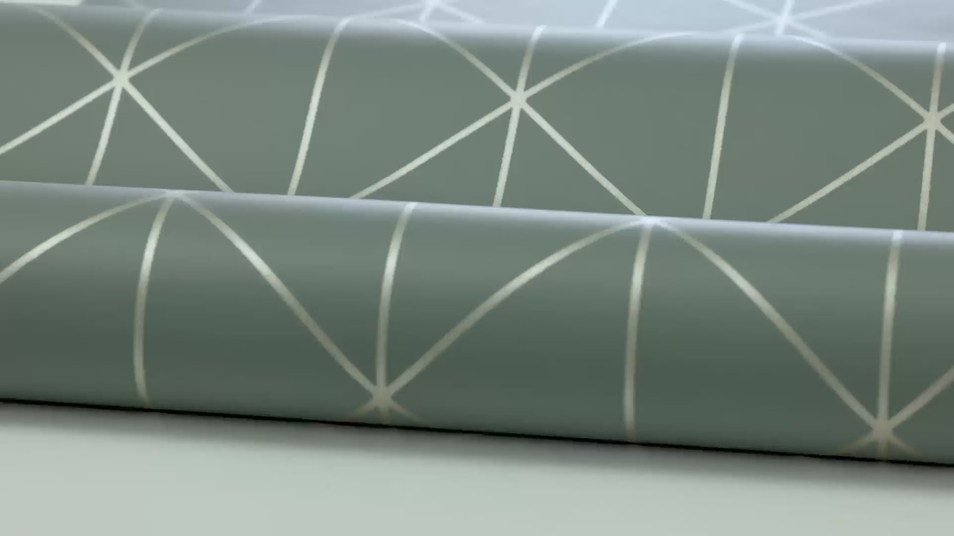 Tapeta flizelinowa papierowa z geometrycznym wzorem DIAMONDS zielony