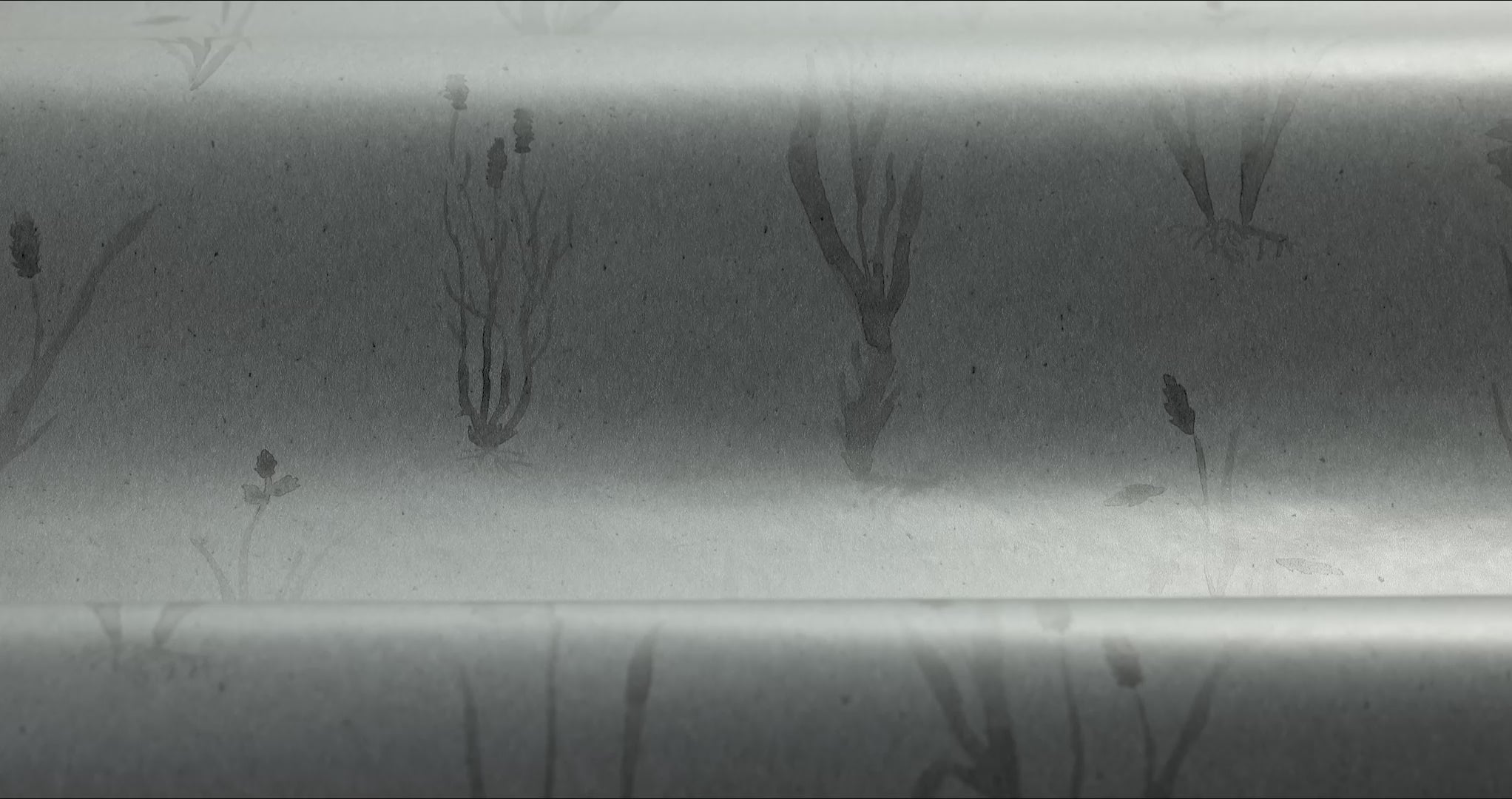 Tapeta s rostlinným motivem MOORLAND tmavě šedá