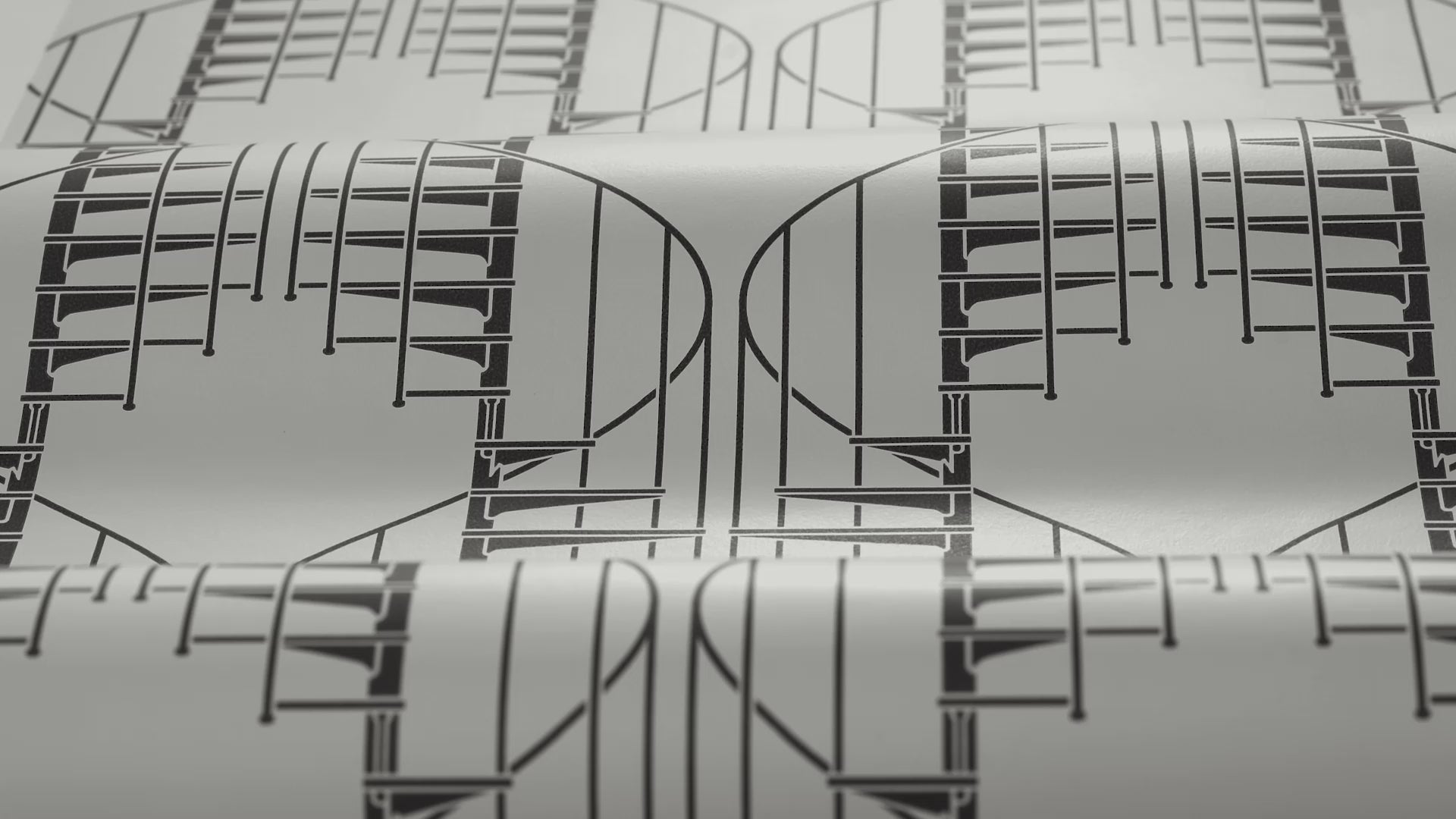 Tapeta s abstraktním vzorem STAIRCASE béžová s černou