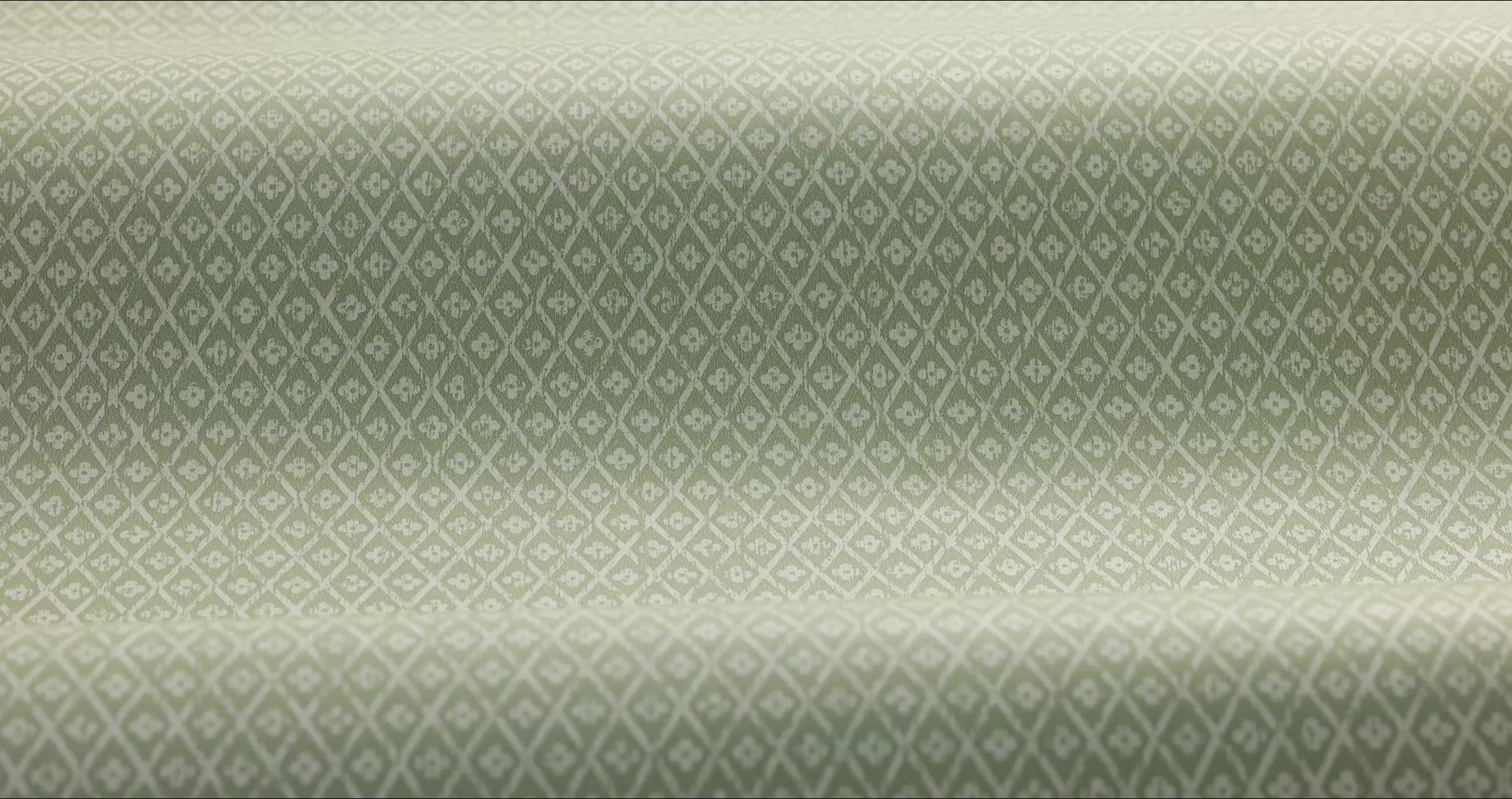 Geometric Pattern Wallpaper WILLOWHERB Green and White