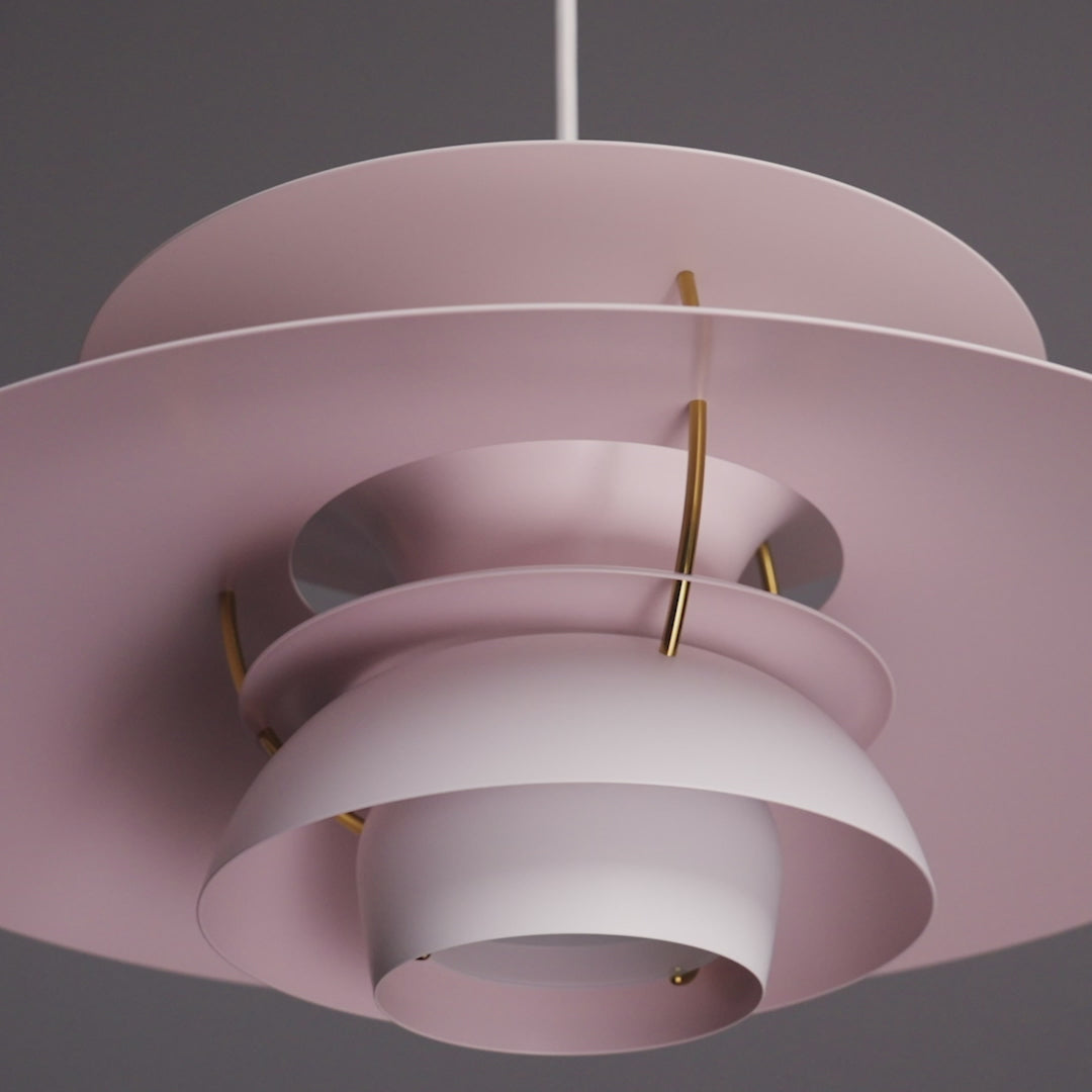 PH 5 Pendant Lamp Monochromatic Light Pink