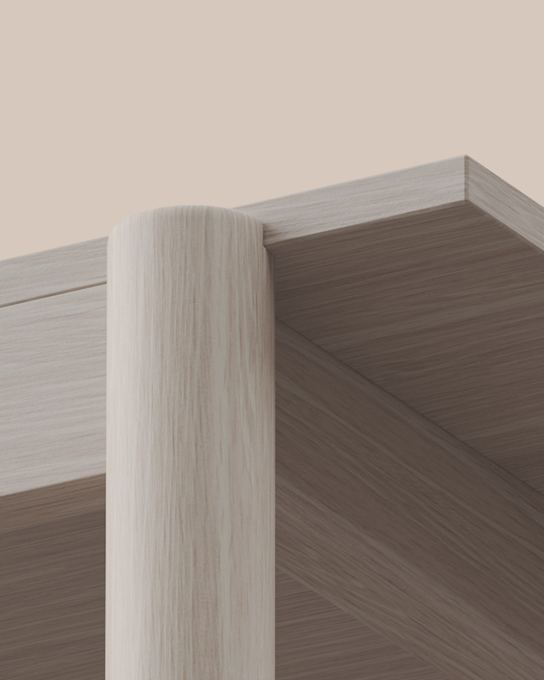 Kancelářský stůl LINEAR SYSTEM - KONFIGURACE 1 dýha z dubu