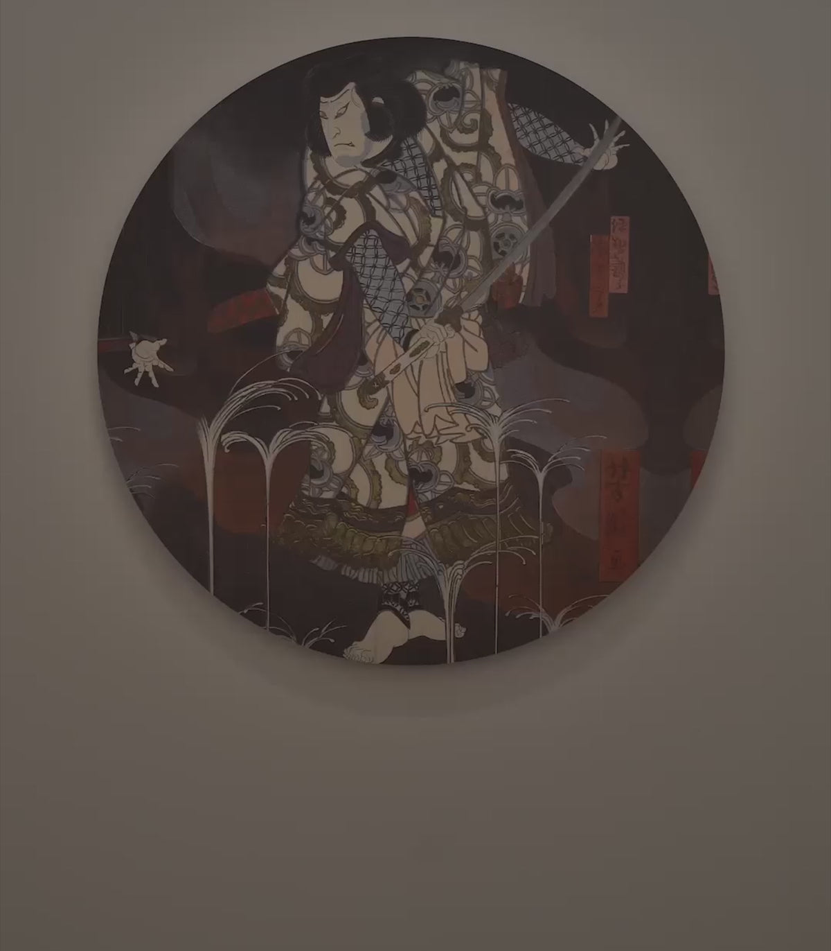 Lampa ścienna DOTS LIGHTING - SHOGUNS SHADOW szary