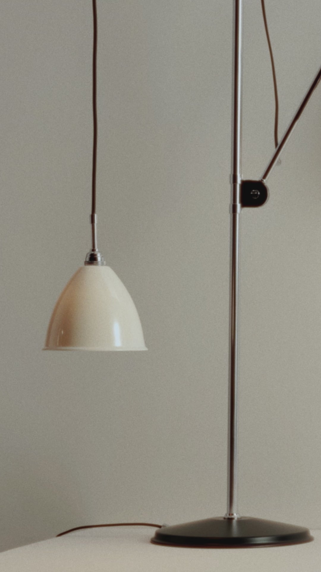 Stolní lampa BESTLITE BL1 černá se šedým stínidlem