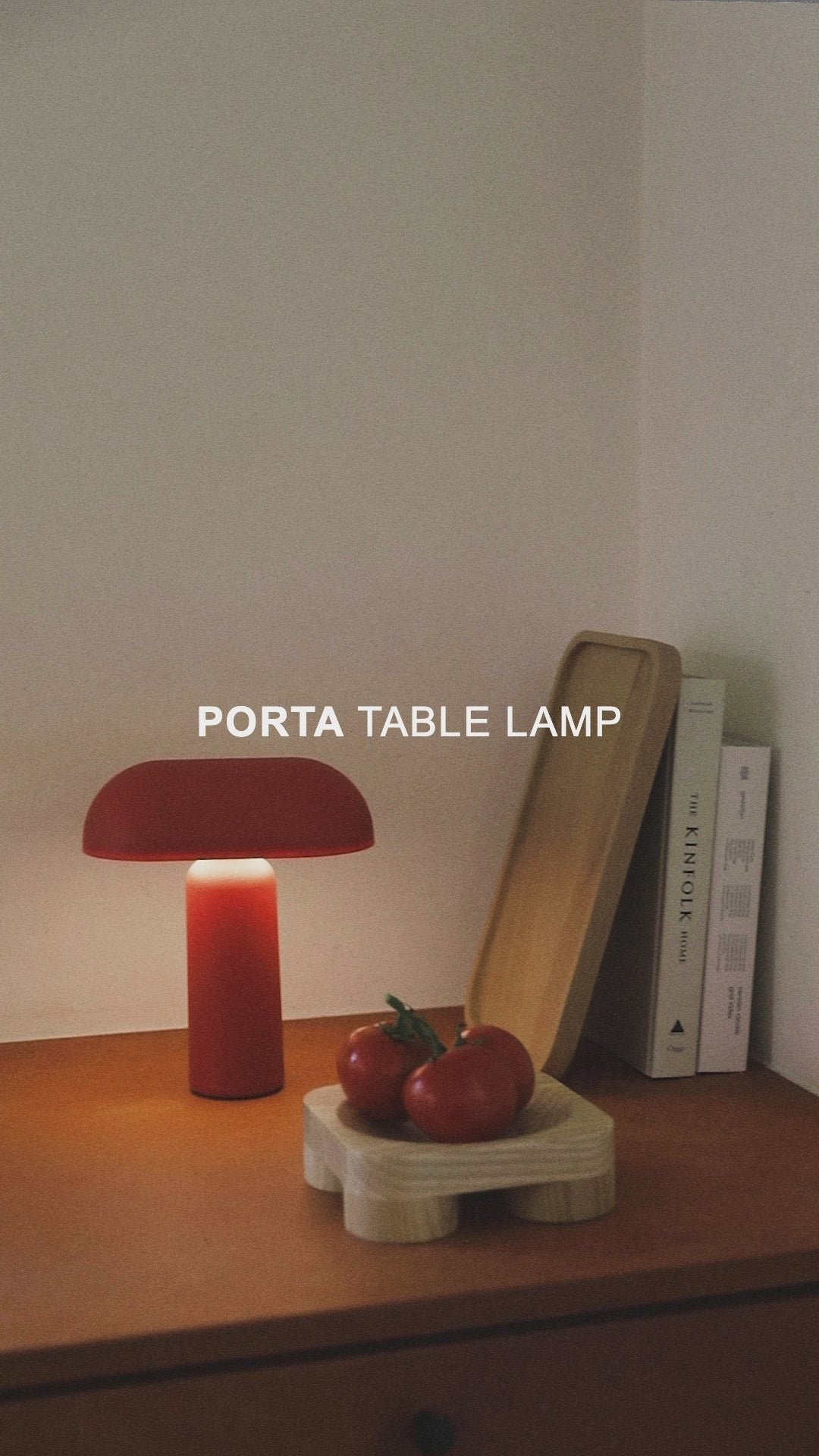PORTA portable lamp red