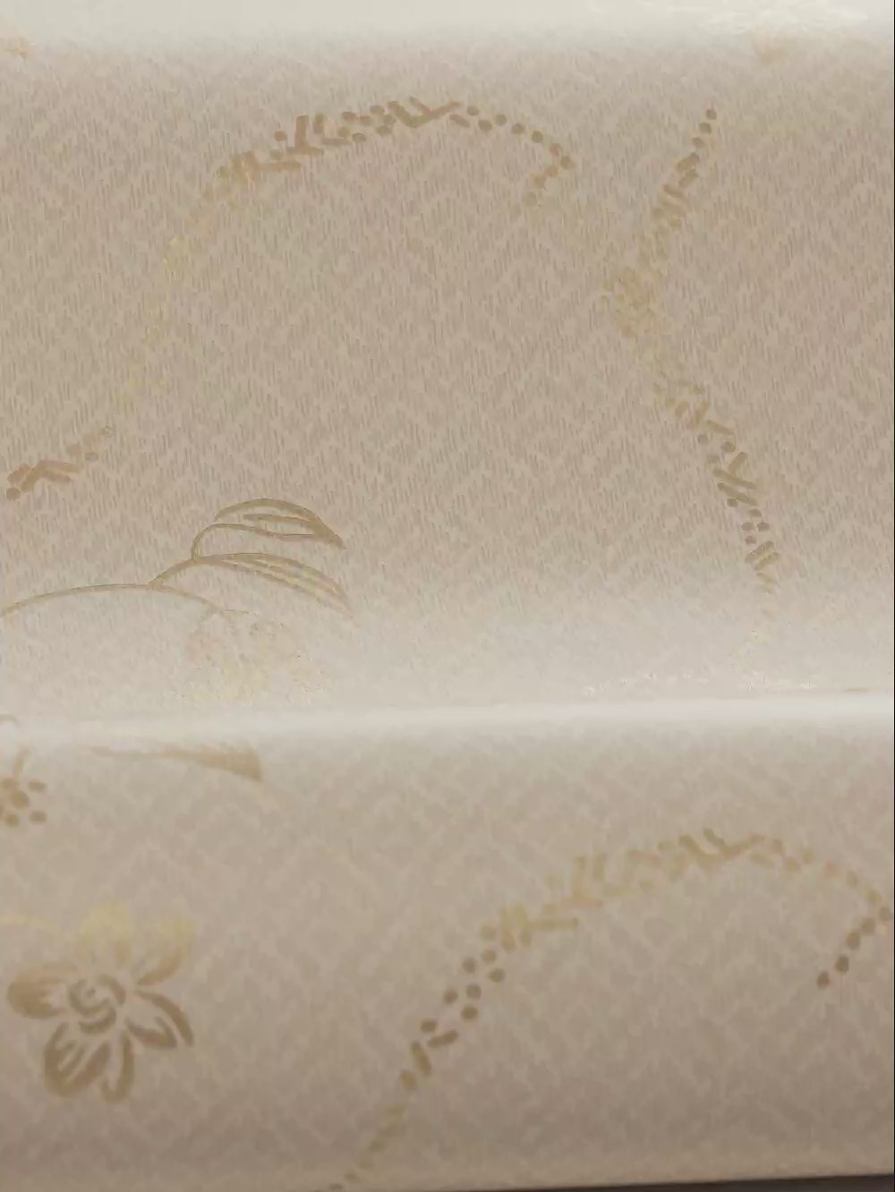 Tapeta s rostlinným motivem ELSIE béžová se zlatým