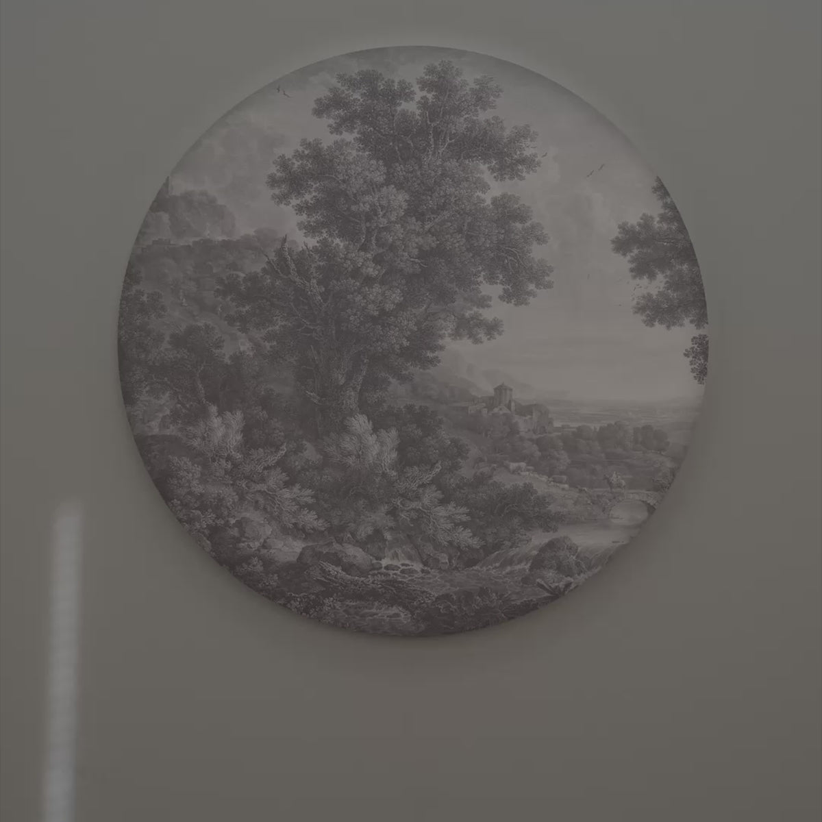 Lampa ścienna DOTS LIGHTING - PICTURESQUE VALLEY OF SERENITY szary