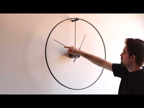 Illuminated Wall Clock OMBRA Black