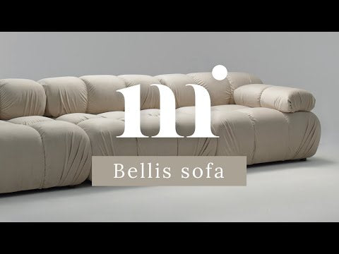 Modulární 2-místná pohovka BELLIS v cihlové barvě