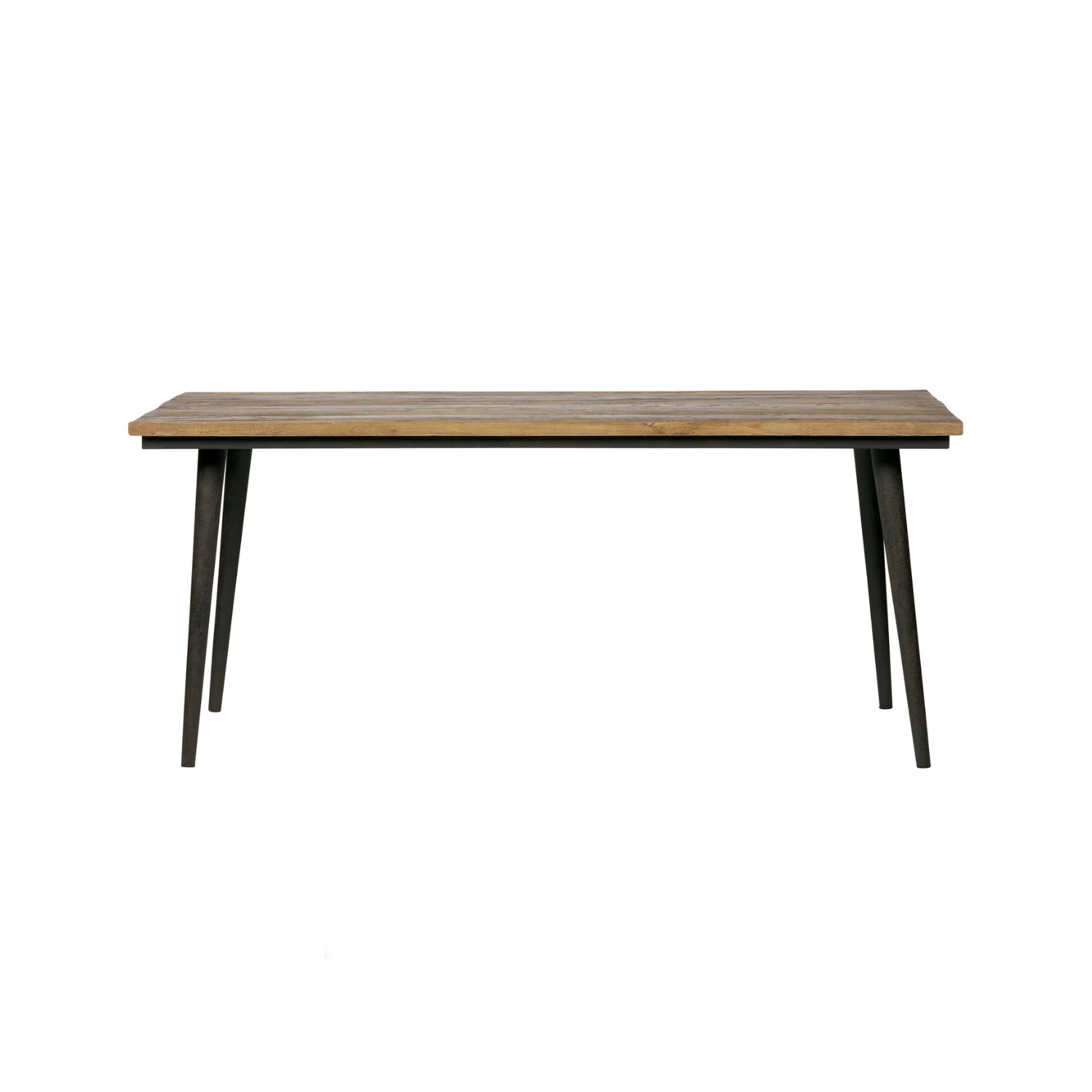 Stůl GUILD dřevo s černým kovovým podstavcem