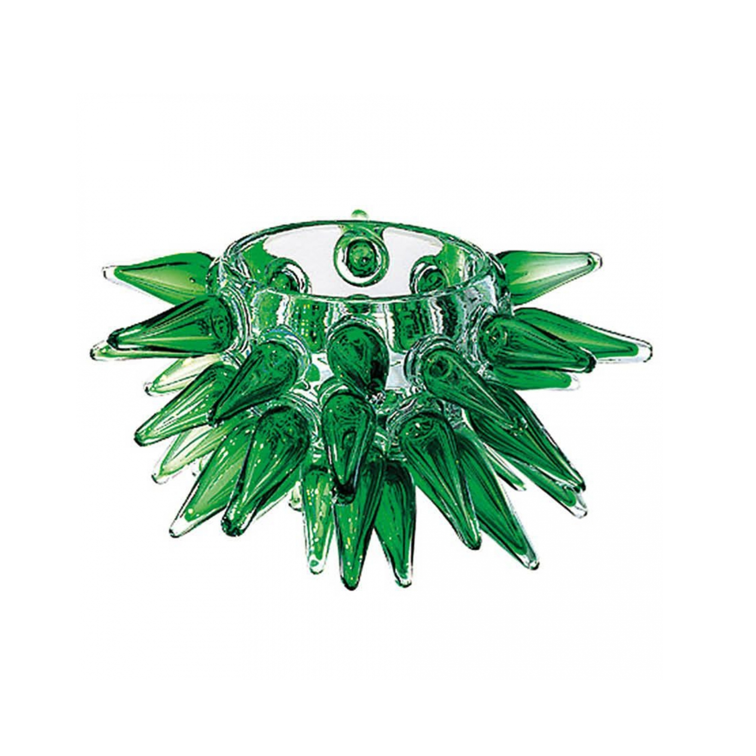 Miska PINO zielone szkło dmuchane