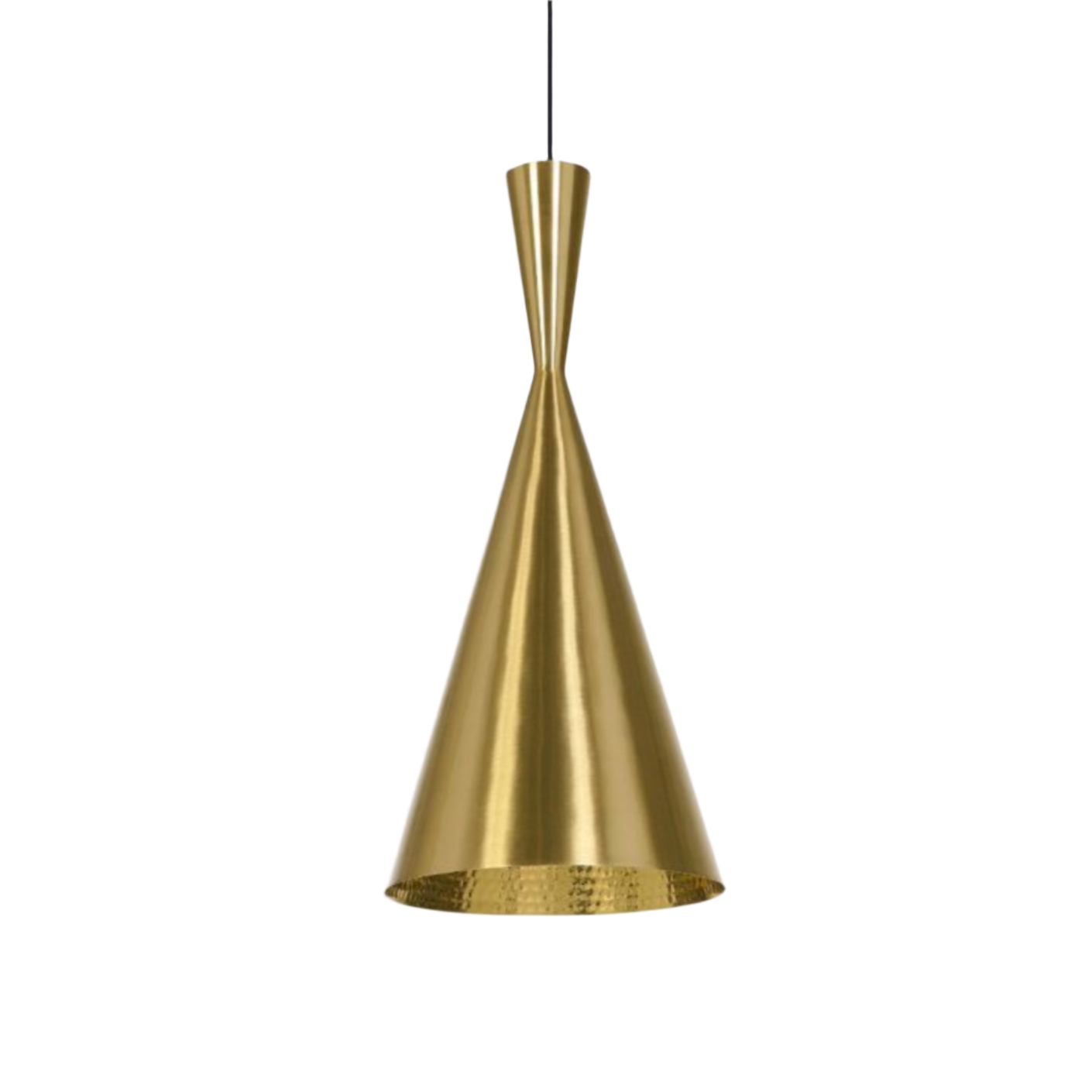 Zlatá závěsná lampa BEAT