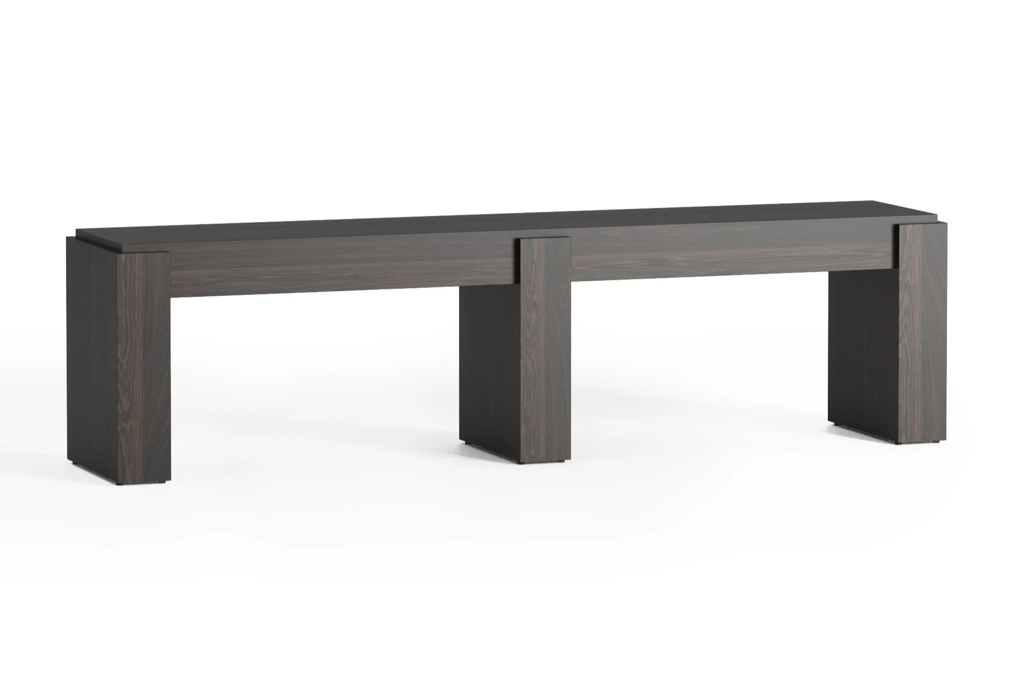 PURA Bench in Ebony Oak Wood
