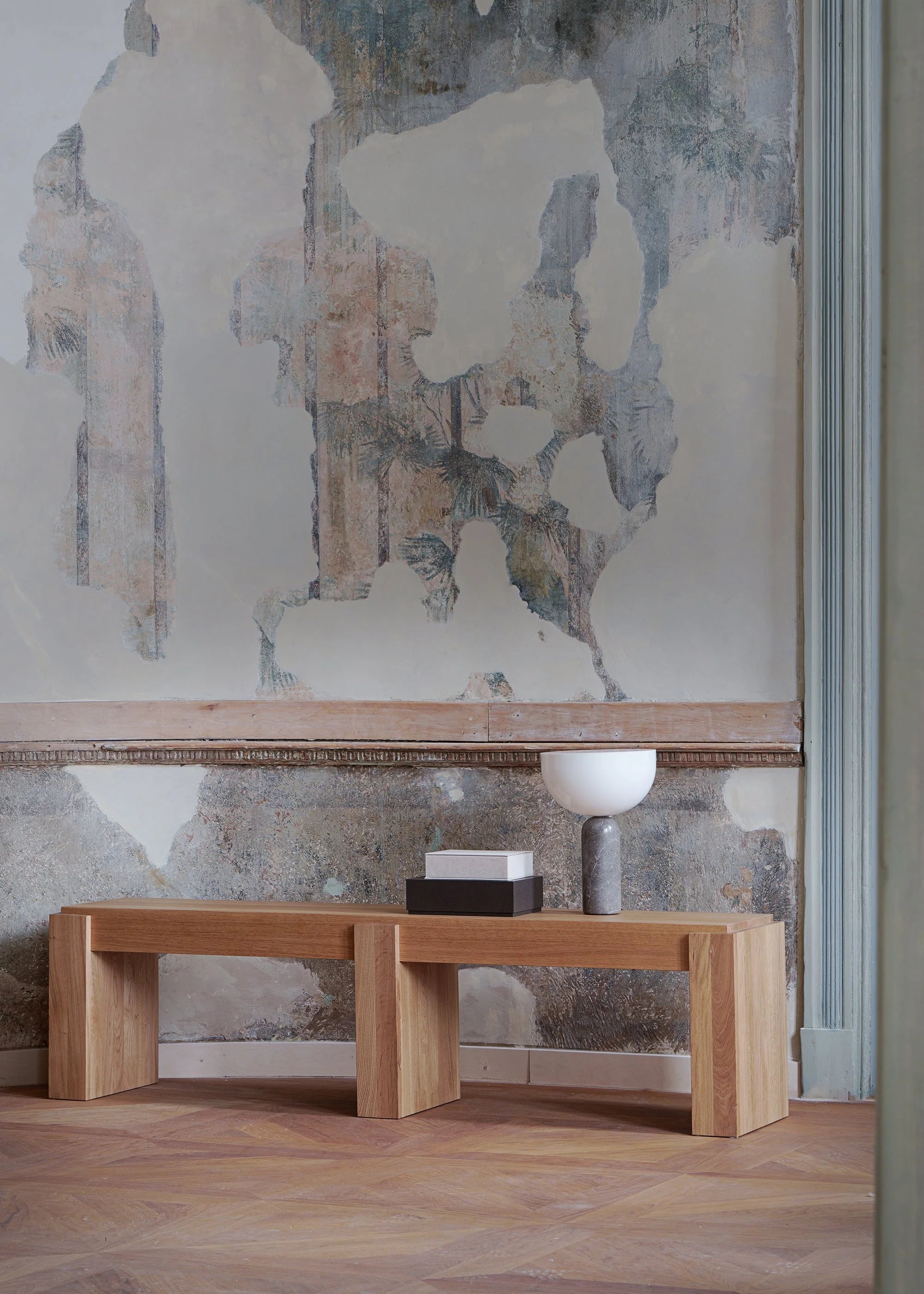 Lavice PURA tmavé dubové dřevo